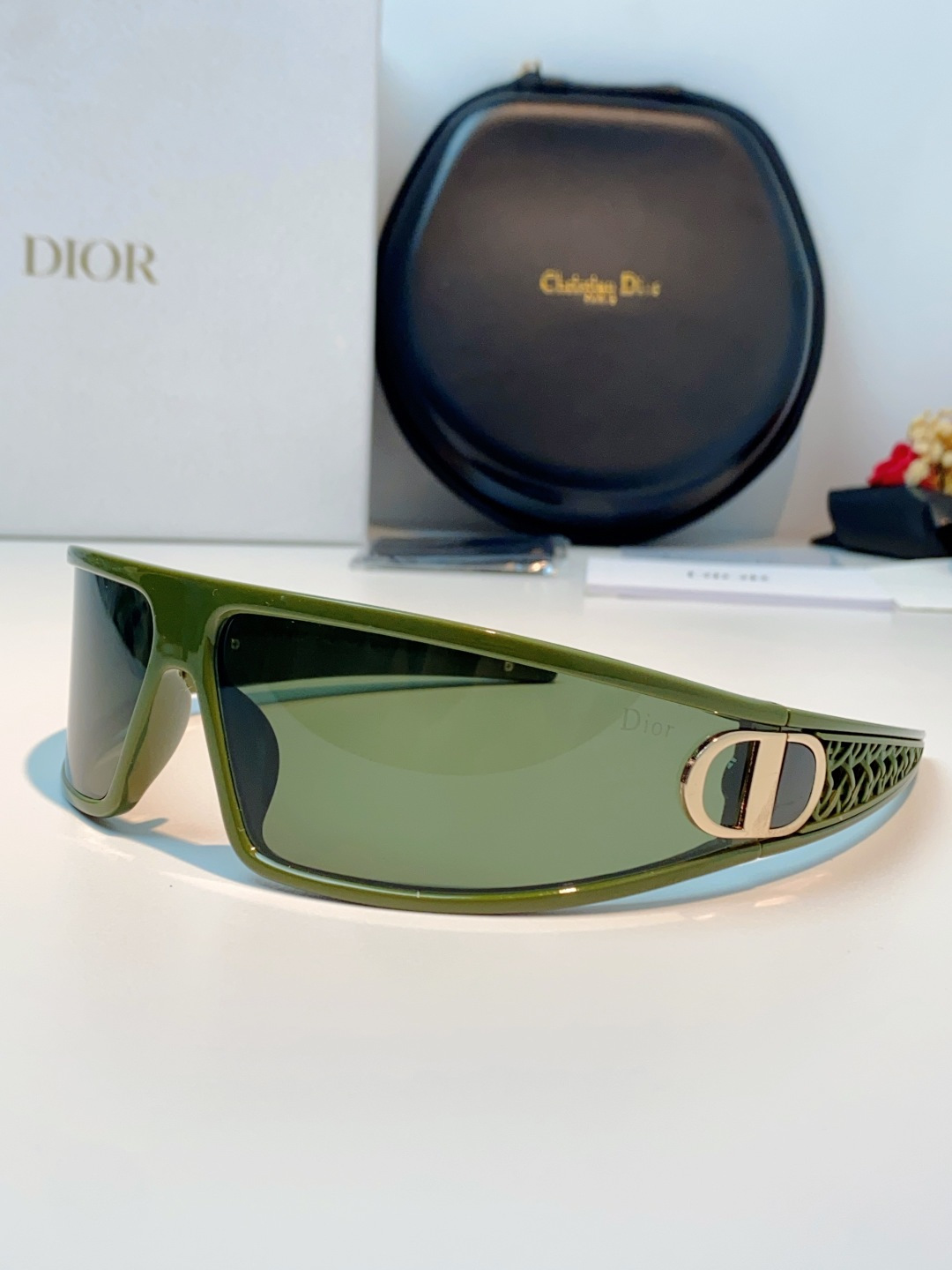 高品质 Dior迪奥 2026新款太阳镜兼发箍通用 高版本出货 未来感飞行员式防风骑行太阳眼镜男女嘻哈蹦