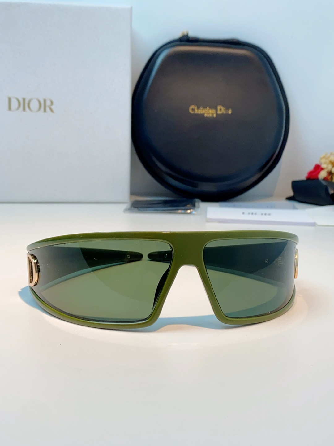 高品质 Dior迪奥 2026新款太阳镜兼发箍通用 高版本出货 未来感飞行员式防风骑行太阳眼镜男女嘻哈蹦