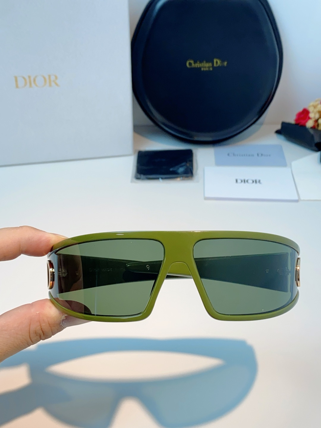 高品质 Dior迪奥 2026新款太阳镜兼发箍通用 高版本出货 未来感飞行员式防风骑行太阳眼镜男女嘻哈蹦