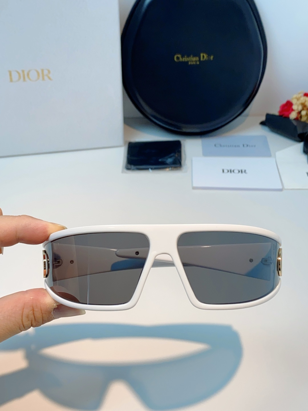高品质 Dior迪奥 2026新款太阳镜兼发箍通用 高版本出货 未来感飞行员式防风骑行太阳眼镜男女嘻哈蹦
