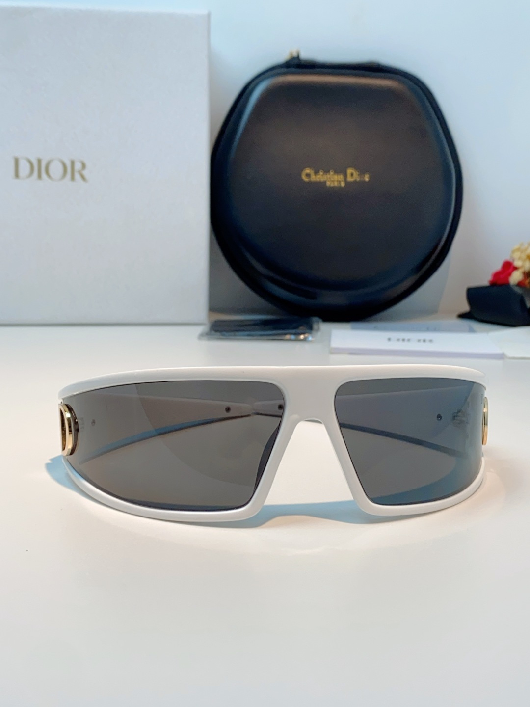 高品质 Dior迪奥 2026新款太阳镜兼发箍通用 高版本出货 未来感飞行员式防风骑行太阳眼镜男女嘻哈蹦