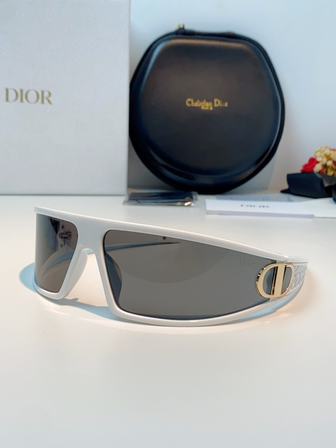 高品质 Dior迪奥 2026新款太阳镜兼发箍通用 高版本出货 未来感飞行员式防风骑行太阳眼镜男女嘻哈蹦