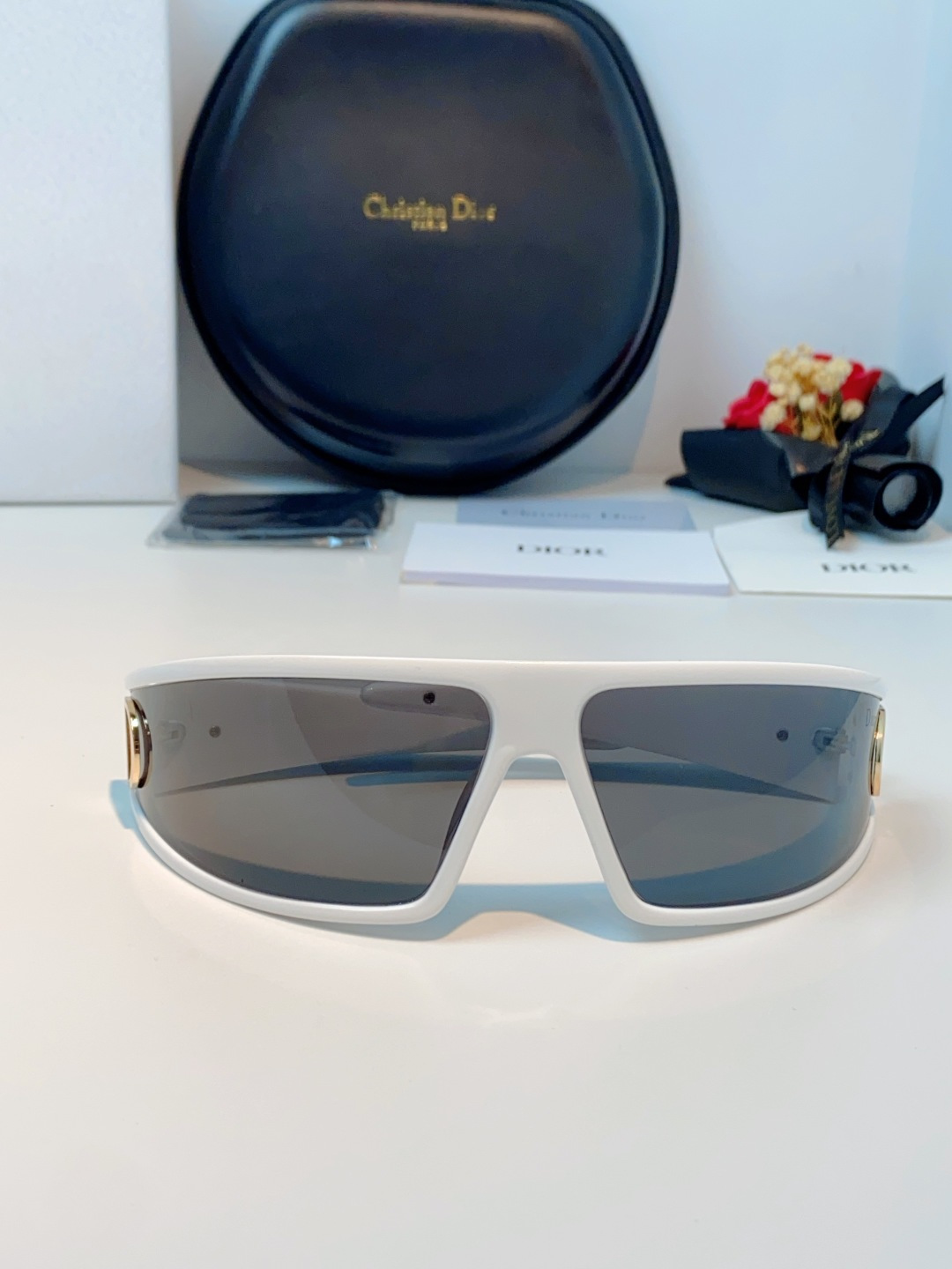 高品质 Dior迪奥 2026新款太阳镜兼发箍通用 高版本出货 未来感飞行员式防风骑行太阳眼镜男女嘻哈蹦