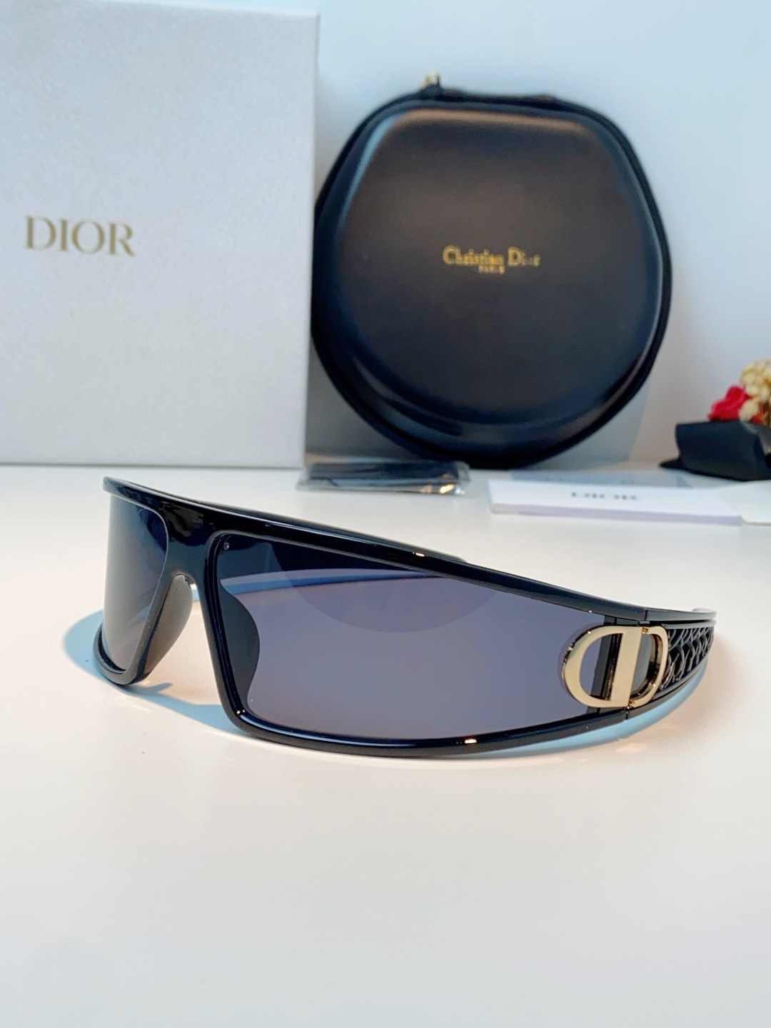 高品质 Dior迪奥 2026新款太阳镜兼发箍通用 高版本出货 未来感飞行员式防风骑行太阳眼镜男女嘻哈蹦
