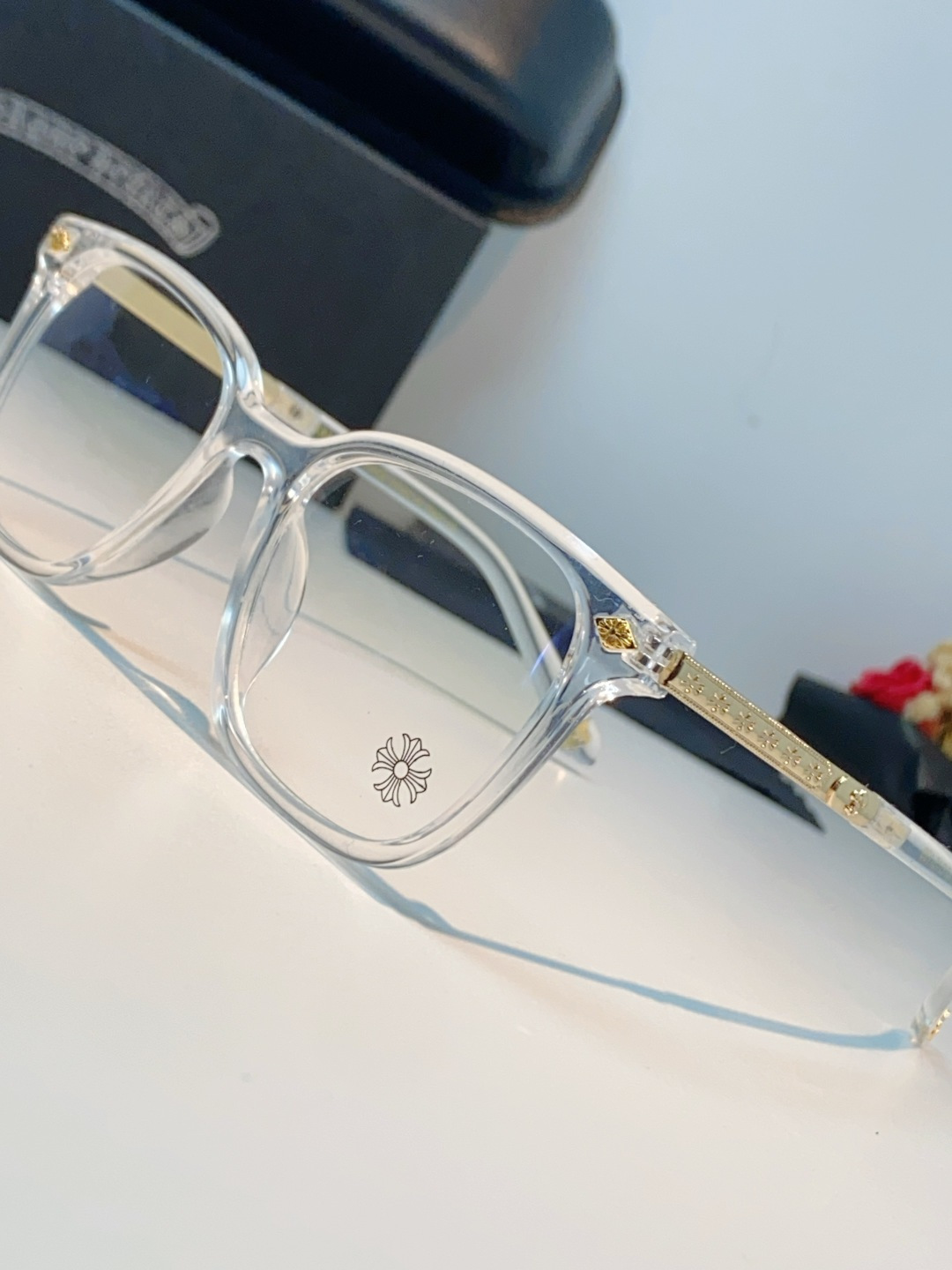 Chrome Hearts 克罗心 2026新款 太阳镜男女方框平光镜经典旅游时尚光学眼镜 素颜必备