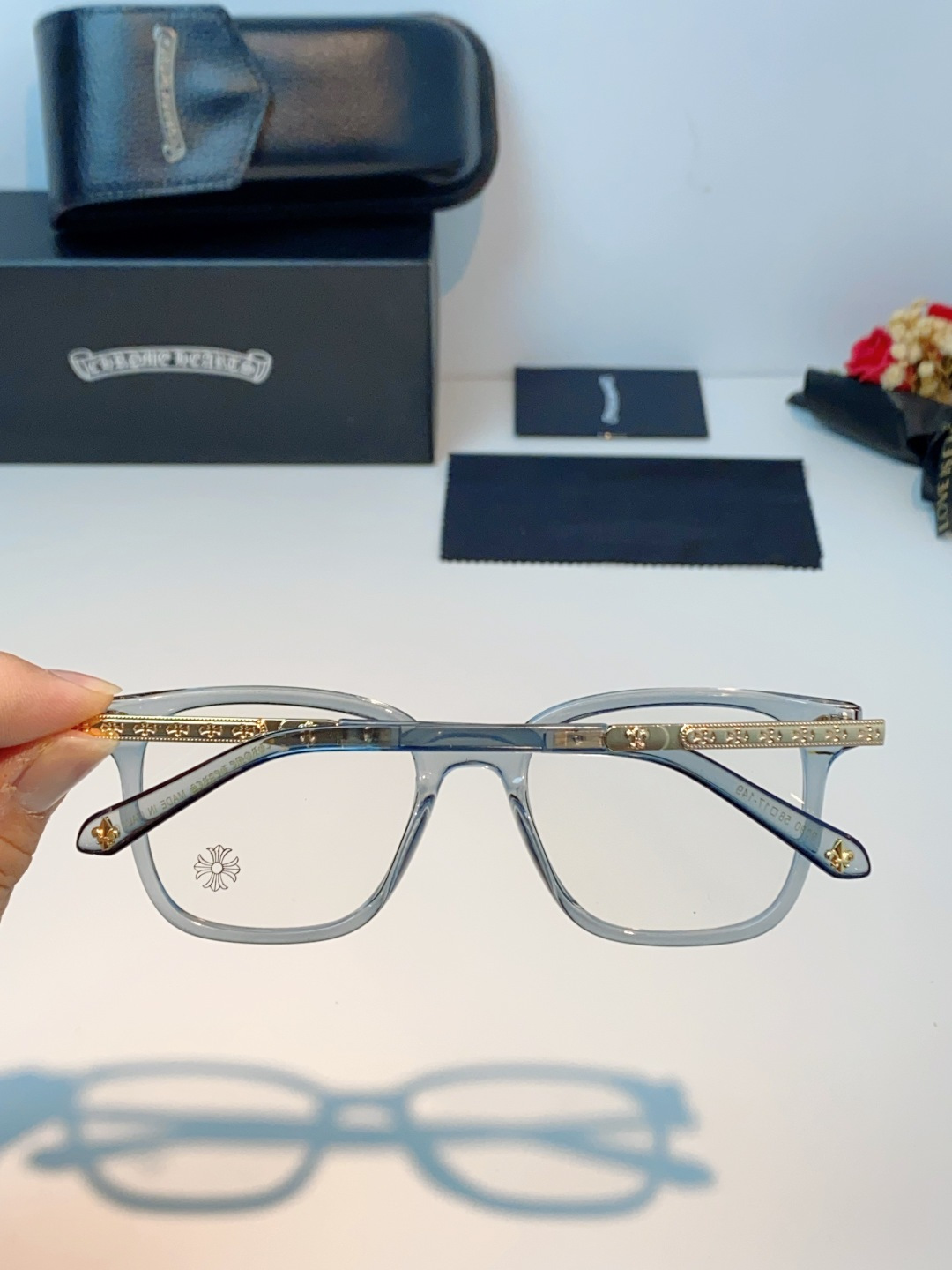 Chrome Hearts 克罗心 2026新款 太阳镜男女方框平光镜经典旅游时尚光学眼镜 素颜必备