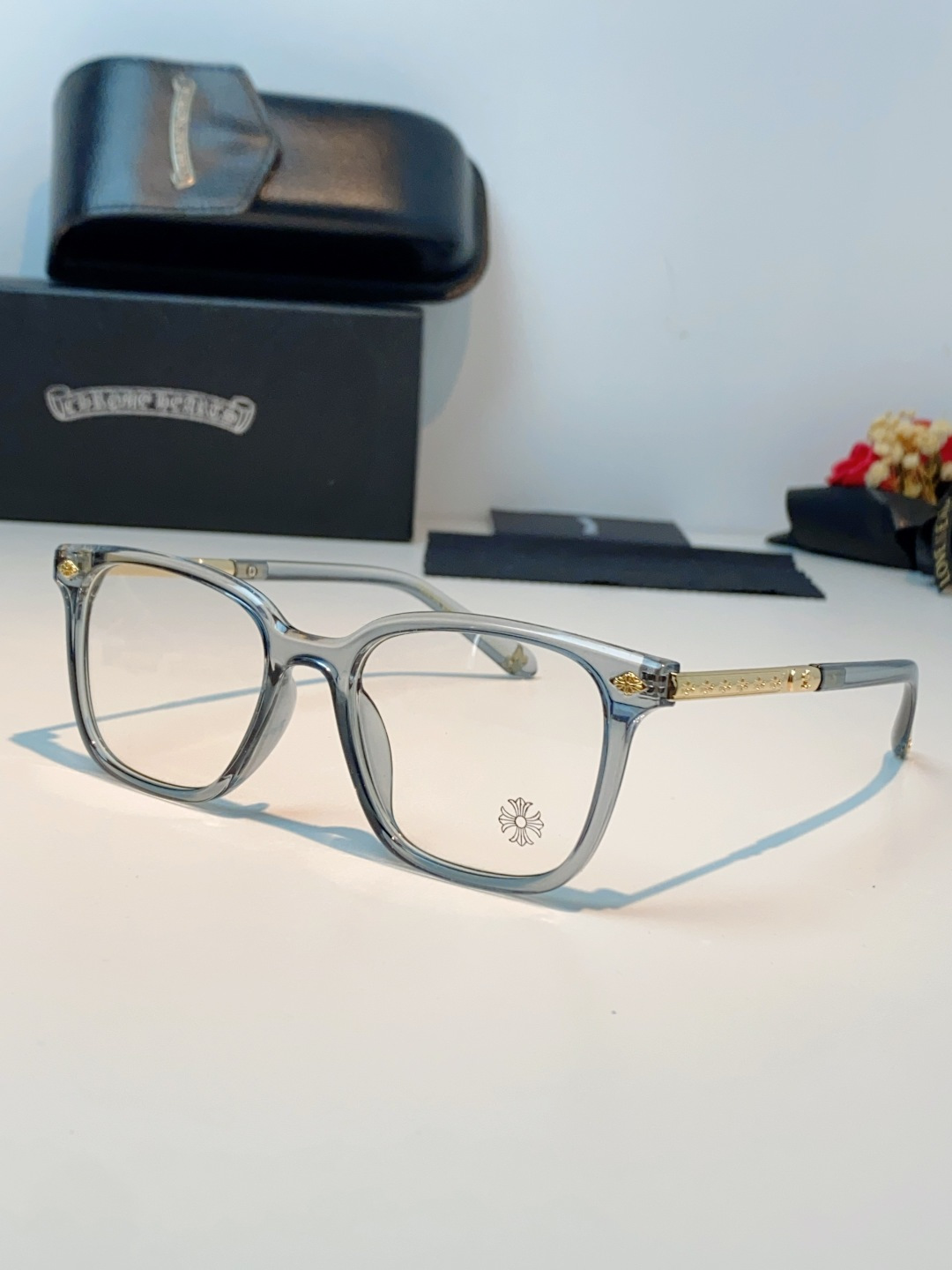 Chrome Hearts 克罗心 2026新款 太阳镜男女方框平光镜经典旅游时尚光学眼镜 素颜必备