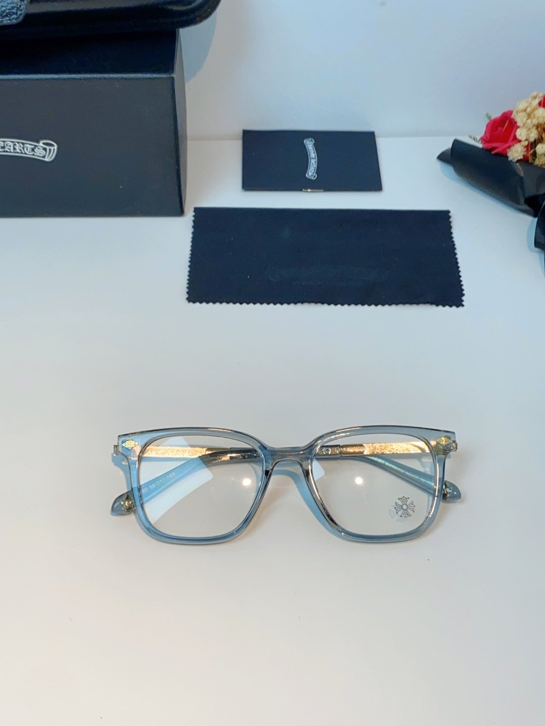 Chrome Hearts 克罗心 2026新款 太阳镜男女方框平光镜经典旅游时尚光学眼镜 素颜必备