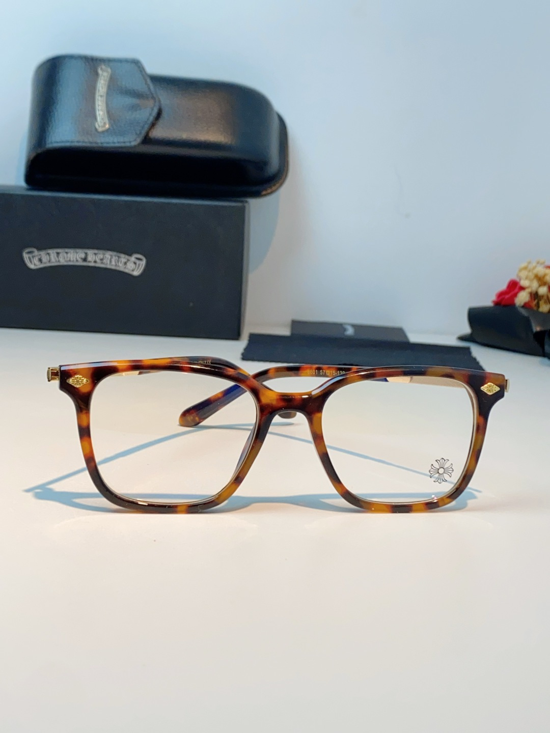 Chrome Hearts 克罗心 2026新款 太阳镜男女方框平光镜经典旅游时尚光学眼镜 素颜必备