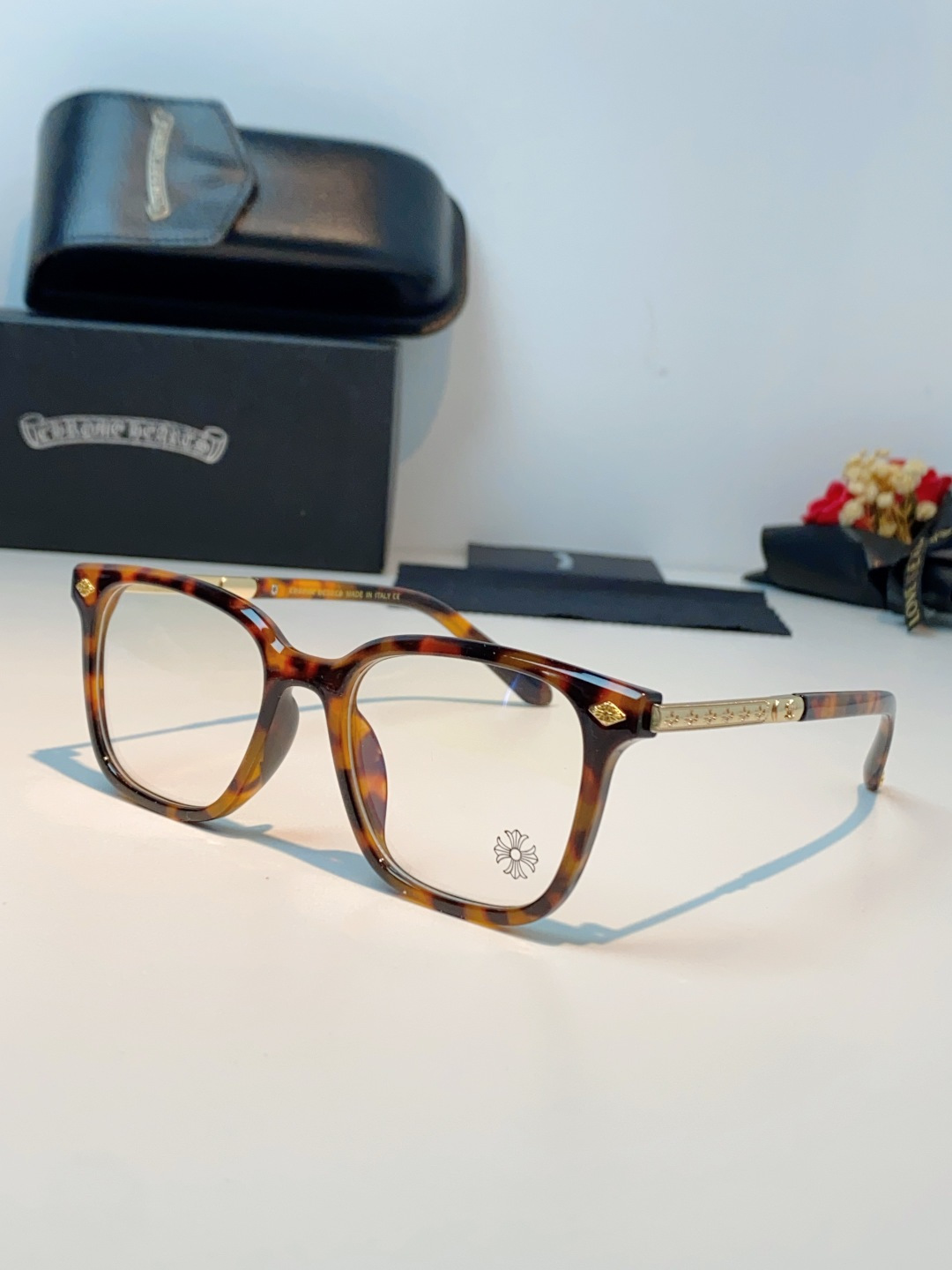 Chrome Hearts 克罗心 2026新款 太阳镜男女方框平光镜经典旅游时尚光学眼镜 素颜必备