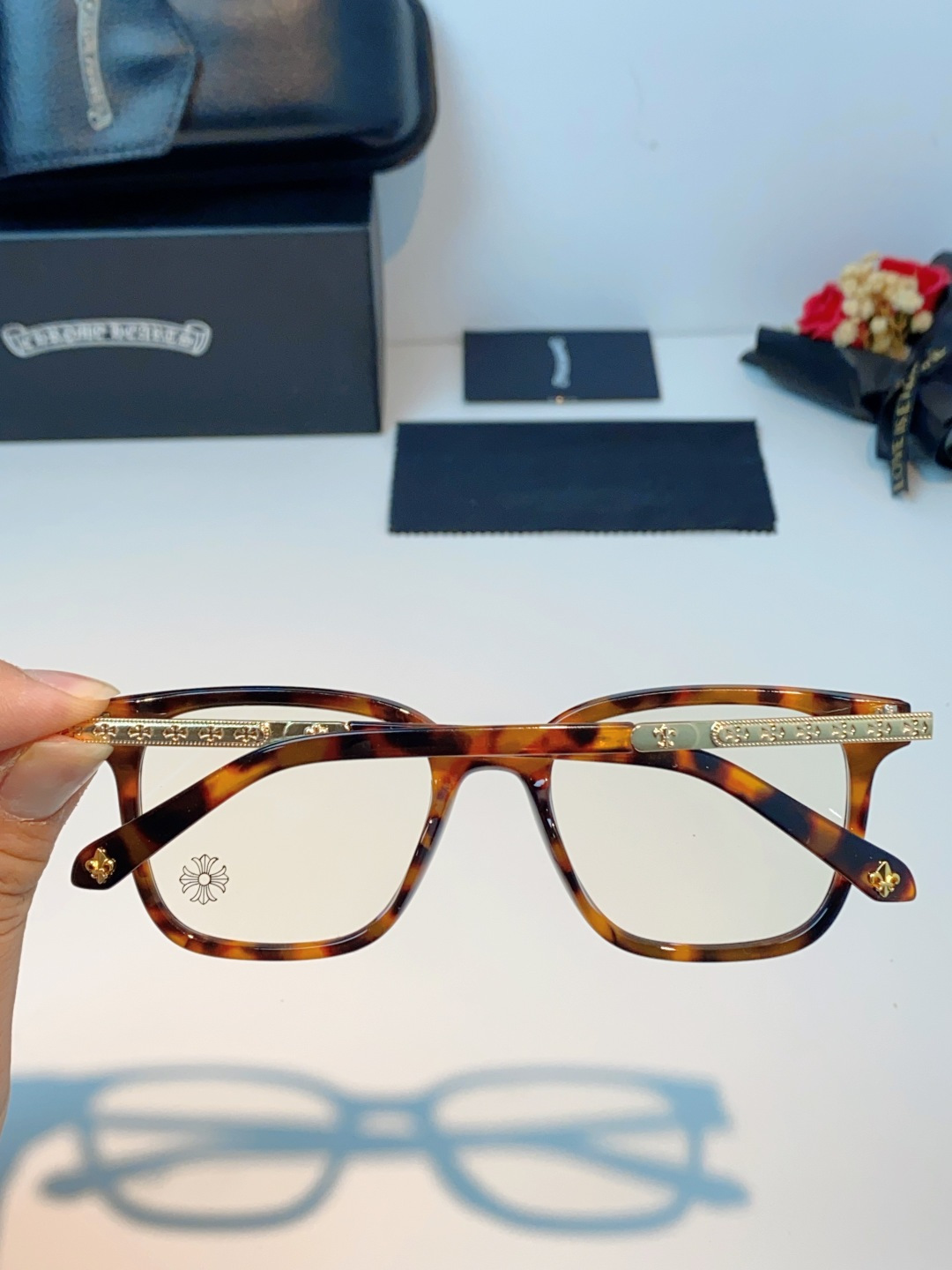 Chrome Hearts 克罗心 2026新款 太阳镜男女方框平光镜经典旅游时尚光学眼镜 素颜必备