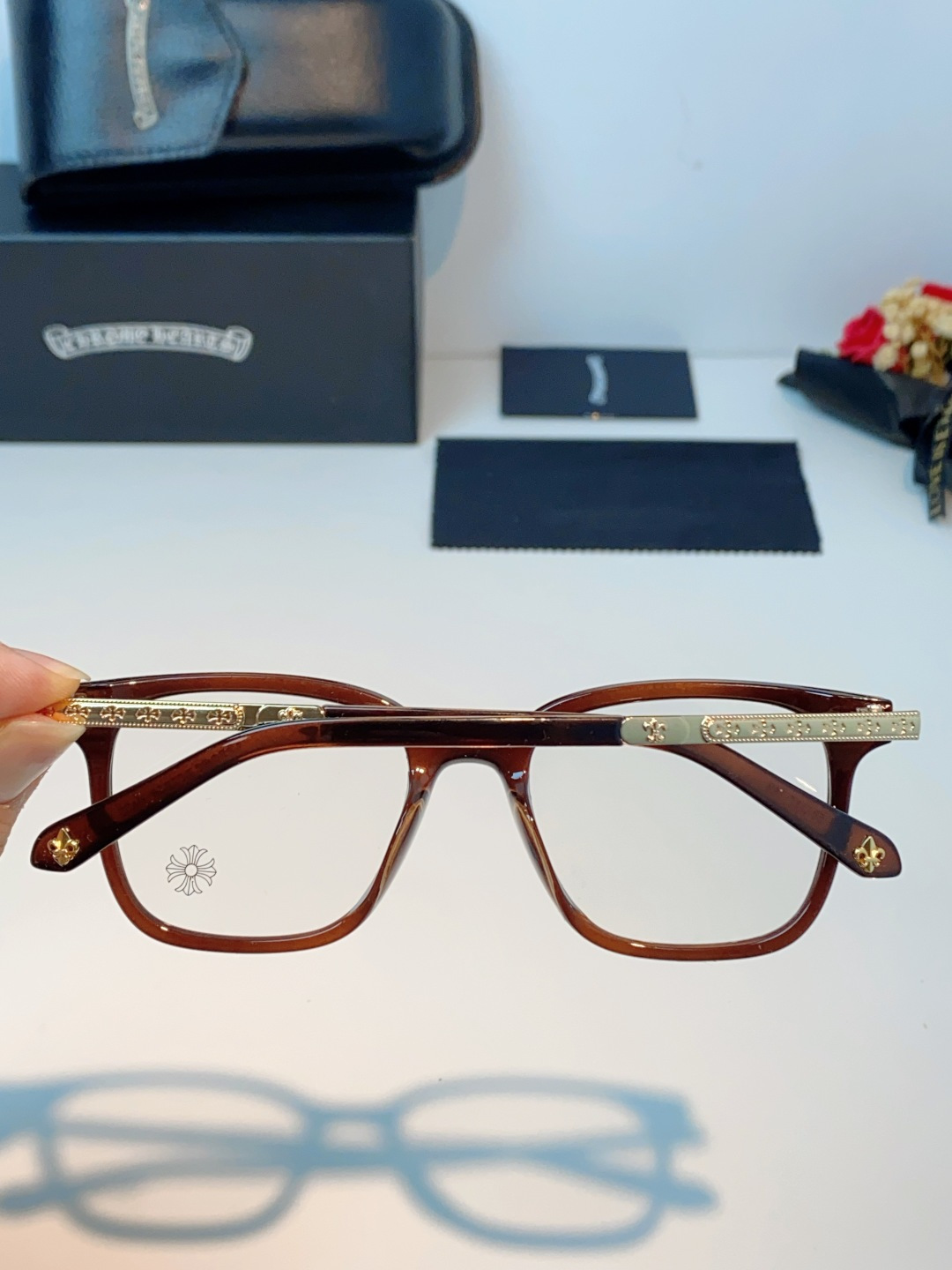 Chrome Hearts 克罗心 2026新款 太阳镜男女方框平光镜经典旅游时尚光学眼镜 素颜必备