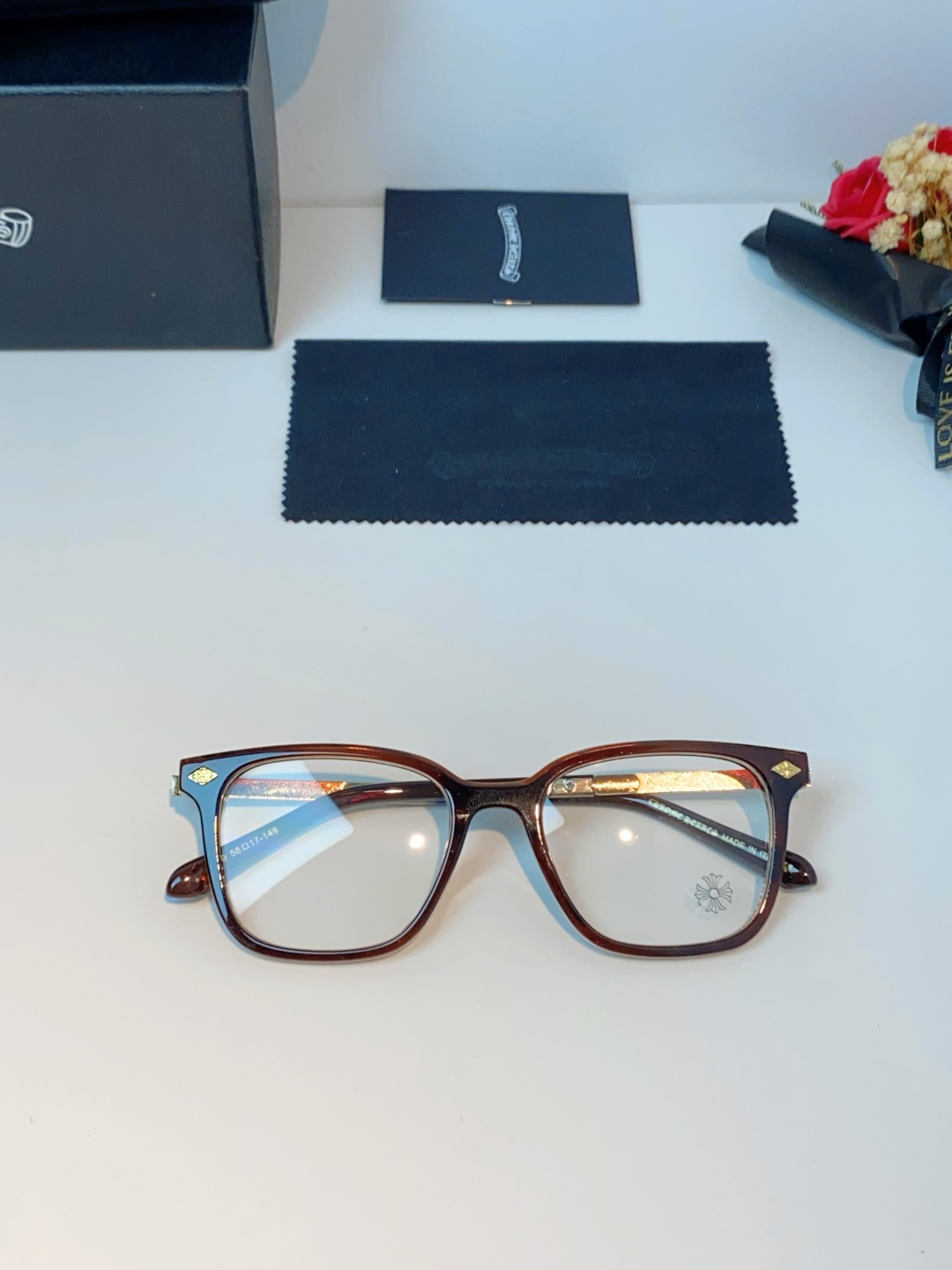 Chrome Hearts 克罗心 2026新款 太阳镜男女方框平光镜经典旅游时尚光学眼镜 素颜必备