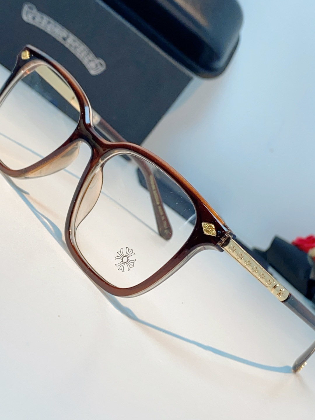 Chrome Hearts 克罗心 2026新款 太阳镜男女方框平光镜经典旅游时尚光学眼镜 素颜必备