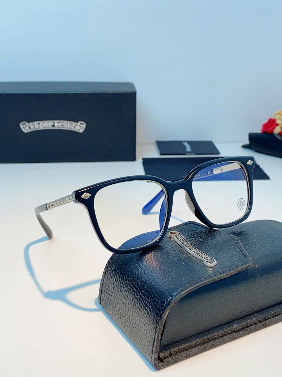 Chrome Hearts 克罗心 2026新款 太阳镜男女方框平光镜经典旅游时尚光学眼镜 素颜必备