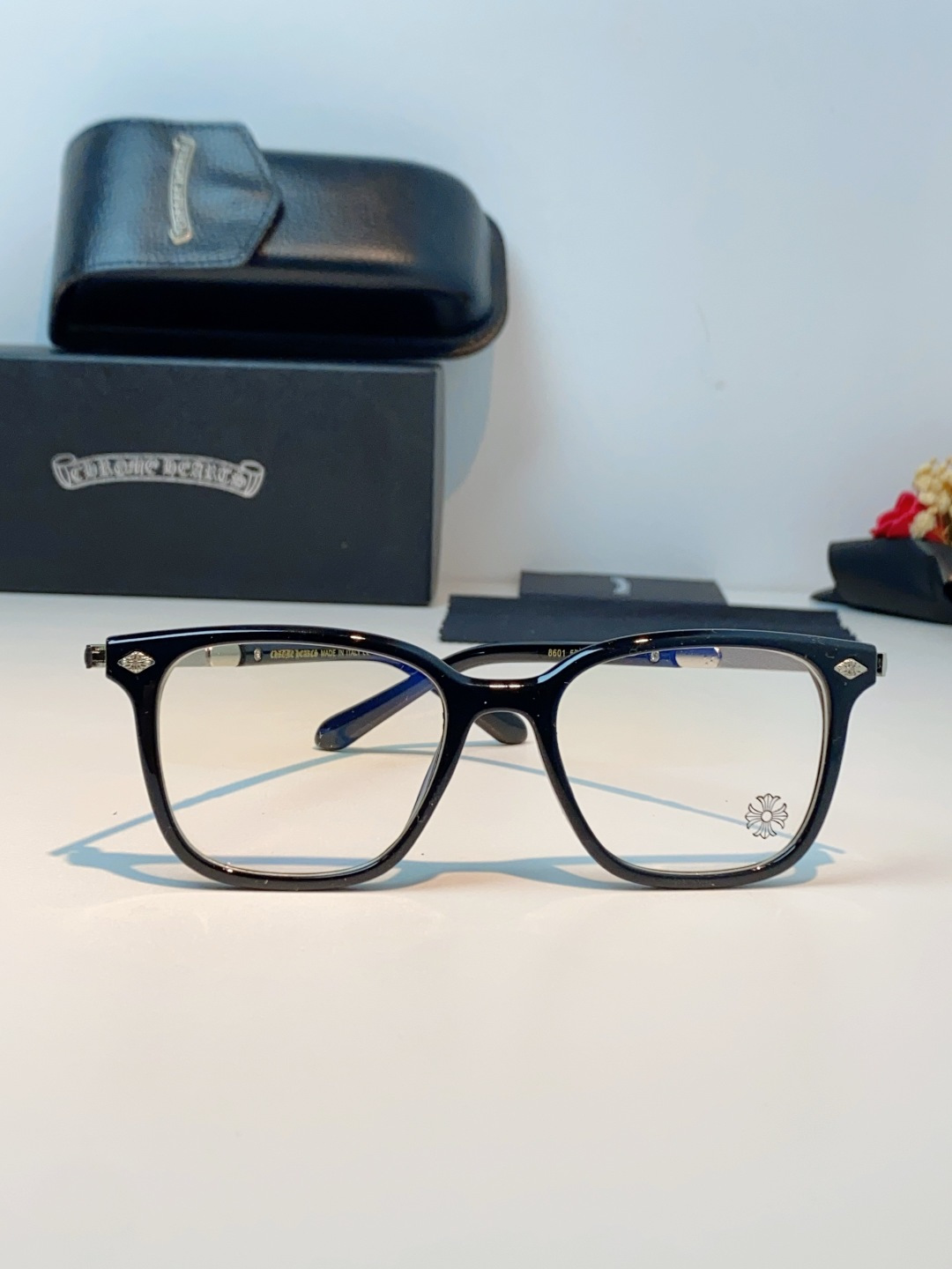 Chrome Hearts 克罗心 2026新款 太阳镜男女方框平光镜经典旅游时尚光学眼镜 素颜必备