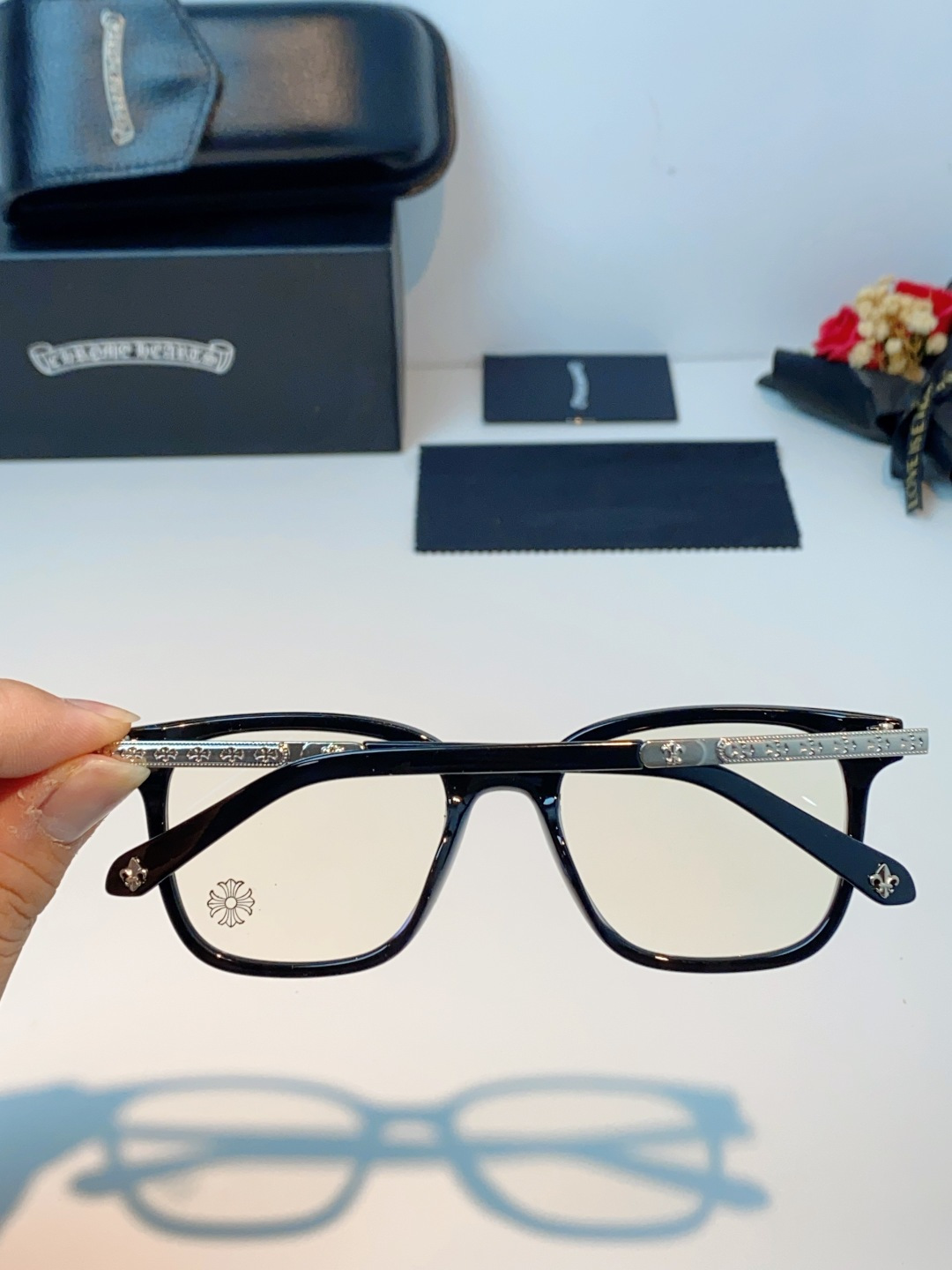 Chrome Hearts 克罗心 2026新款 太阳镜男女方框平光镜经典旅游时尚光学眼镜 素颜必备