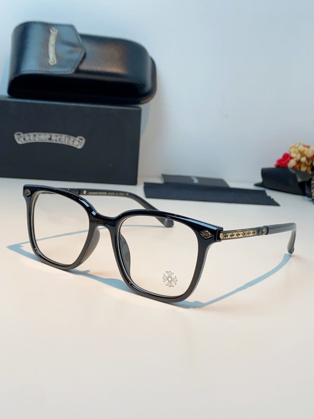 Chrome Hearts 克罗心 2026新款 太阳镜男女方框平光镜经典旅游时尚光学眼镜 素颜必备