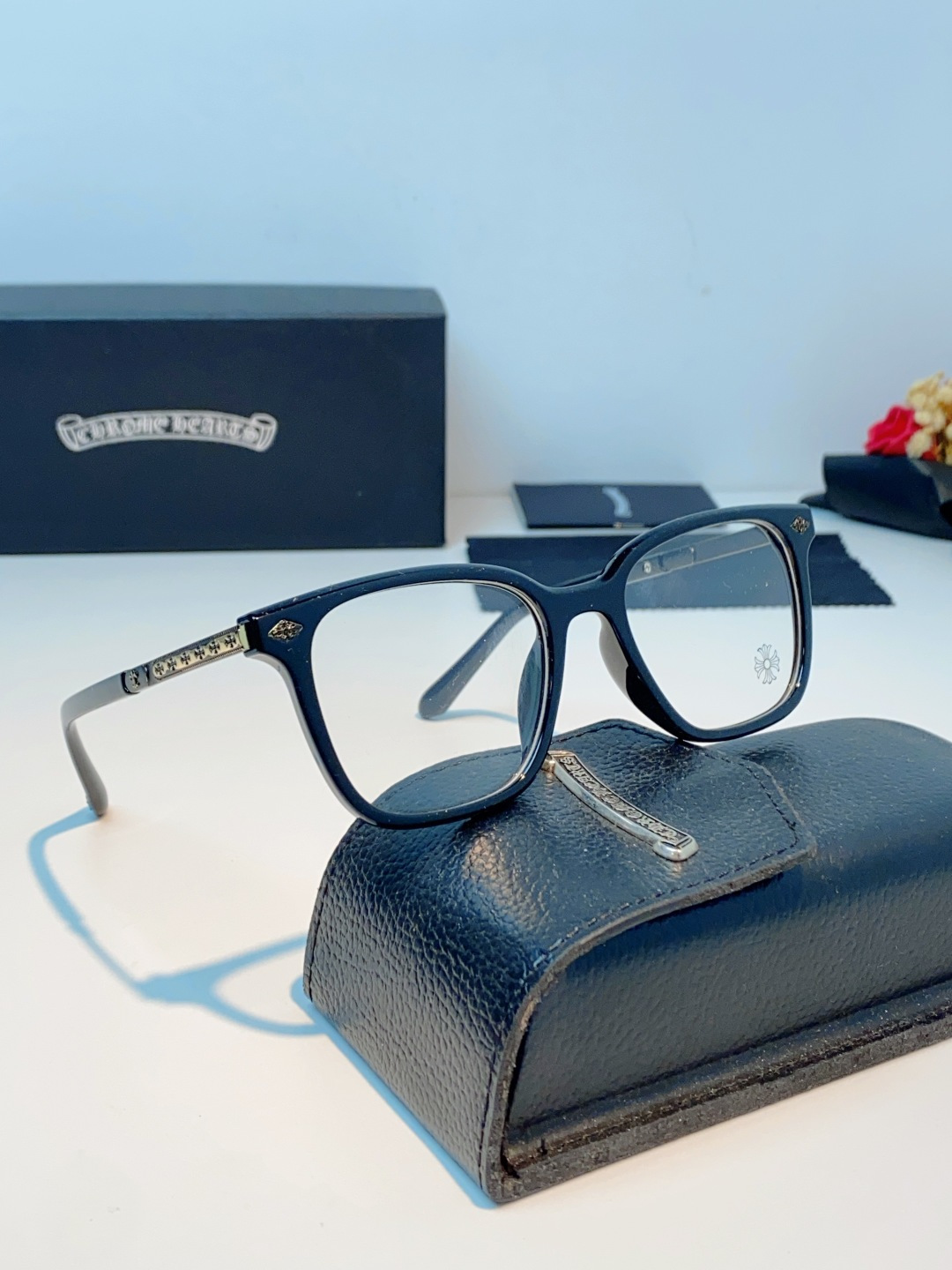 Chrome Hearts 克罗心 2026新款 太阳镜男女方框平光镜经典旅游时尚光学眼镜 素颜必备