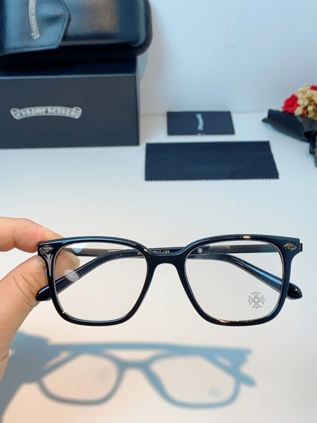 Chrome Hearts 克罗心 2026新款 太阳镜男女方框平光镜经典旅游时尚光学眼镜 素颜必备