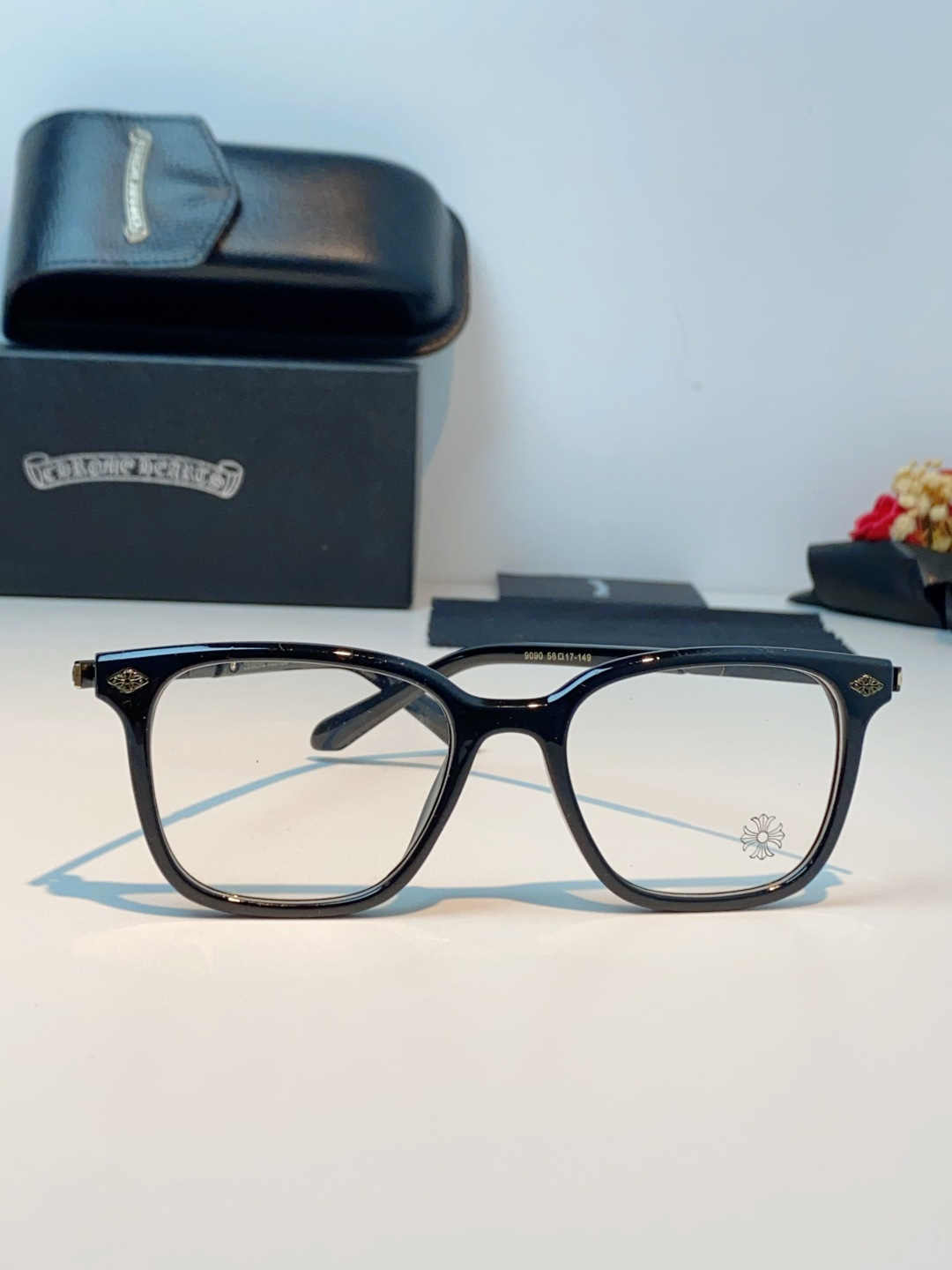 Chrome Hearts 克罗心 2026新款 太阳镜男女方框平光镜经典旅游时尚光学眼镜 素颜必备