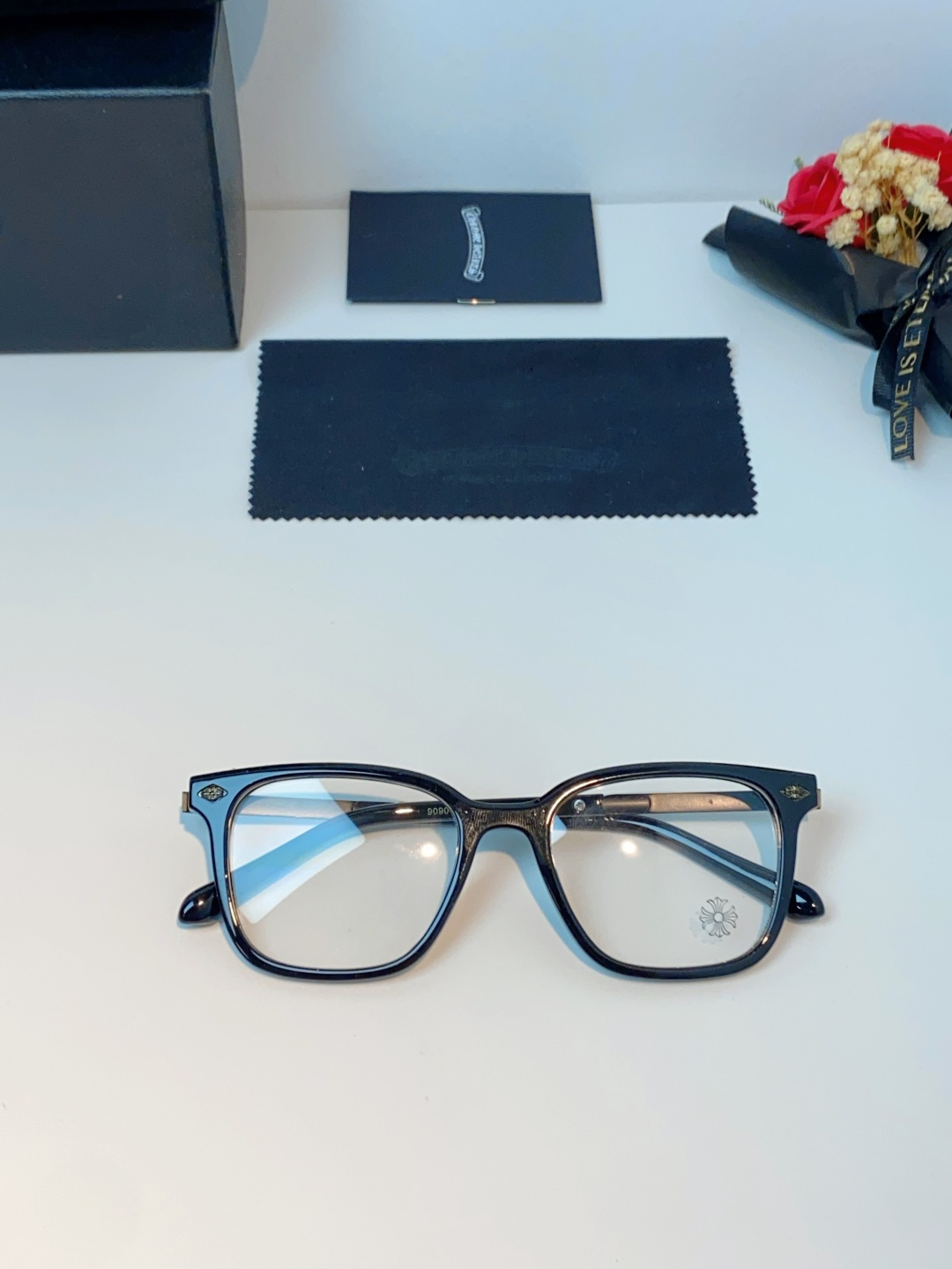 Chrome Hearts 克罗心 2026新款 太阳镜男女方框平光镜经典旅游时尚光学眼镜 素颜必备