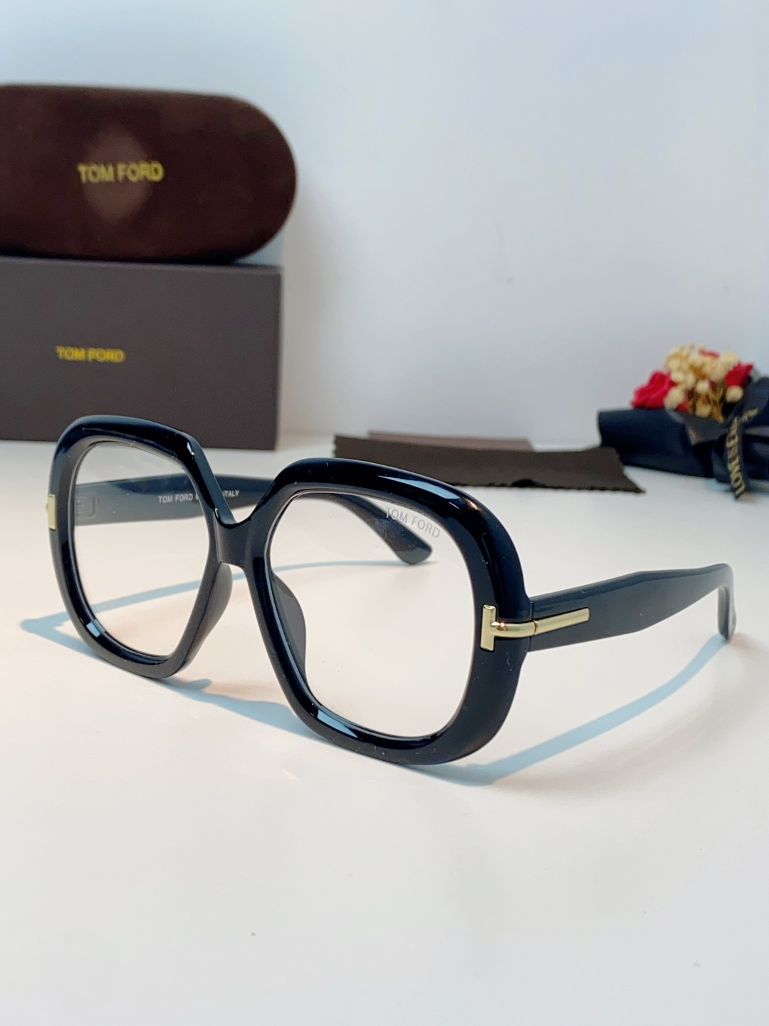 Tonford汤姆福特 2026新款 跨境时尚新款防晒外贸太阳镜男欧美轻奢方框板材复古墨镜女 TF1278