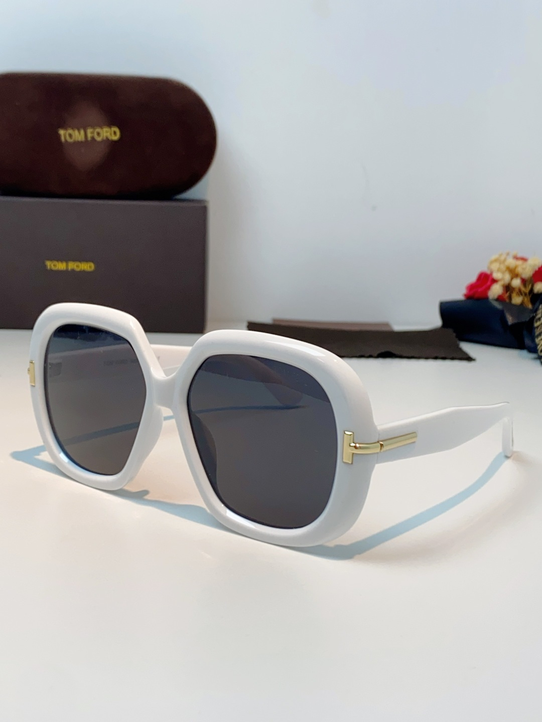 Tonford汤姆福特 2026新款 跨境时尚新款防晒外贸太阳镜男欧美轻奢方框板材复古墨镜女 TF1278