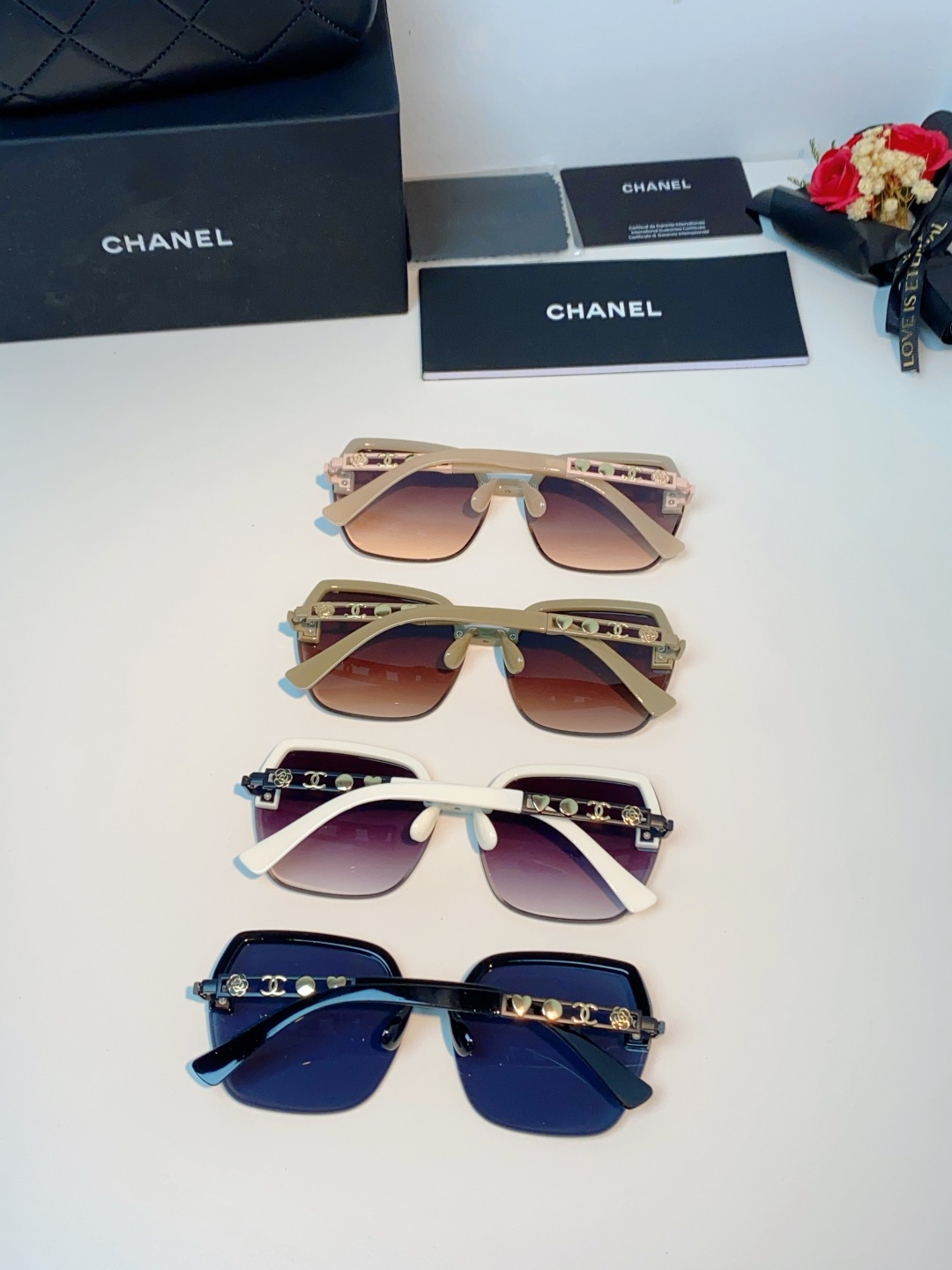 Chanel香奈儿 2026新款曼丝墨镜女2026新款开车防紫外线太阳镜爆款遮阳高级素颜镜