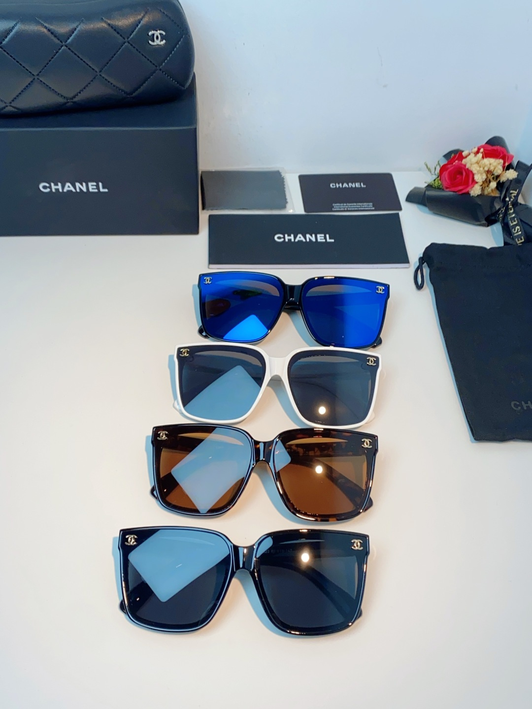 Chanel 香奈儿 2026新品网红同款 韩版潮流圆脸大框显瘦女防紫外线高清遮阳街拍百搭偏光太阳镜