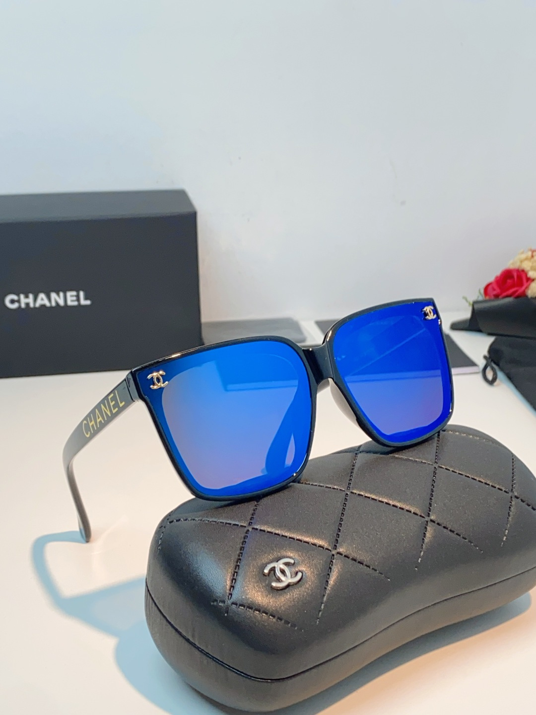 Chanel 香奈儿 2026新品网红同款 韩版潮流圆脸大框显瘦女防紫外线高清遮阳街拍百搭偏光太阳镜