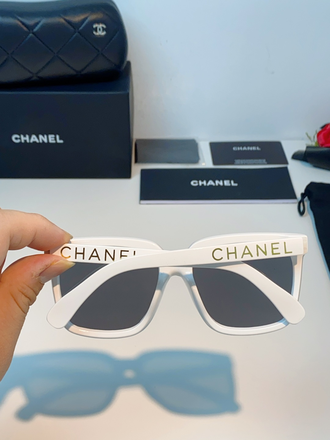 Chanel 香奈儿 2026新品网红同款 韩版潮流圆脸大框显瘦女防紫外线高清遮阳街拍百搭偏光太阳镜