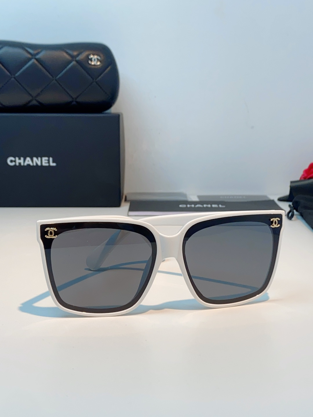 Chanel 香奈儿 2026新品网红同款 韩版潮流圆脸大框显瘦女防紫外线高清遮阳街拍百搭偏光太阳镜