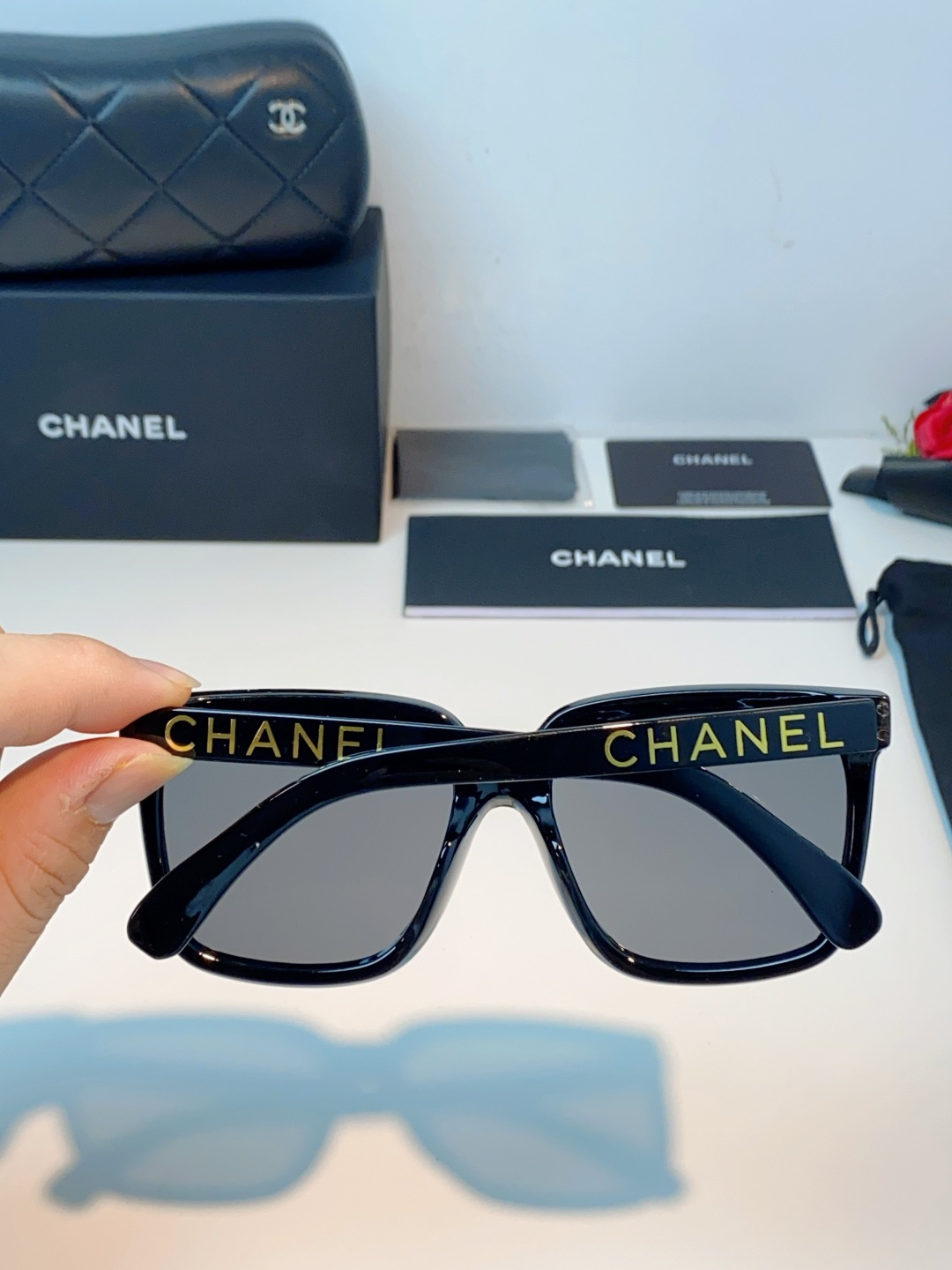Chanel 香奈儿 2026新品网红同款 韩版潮流圆脸大框显瘦女防紫外线高清遮阳街拍百搭偏光太阳镜