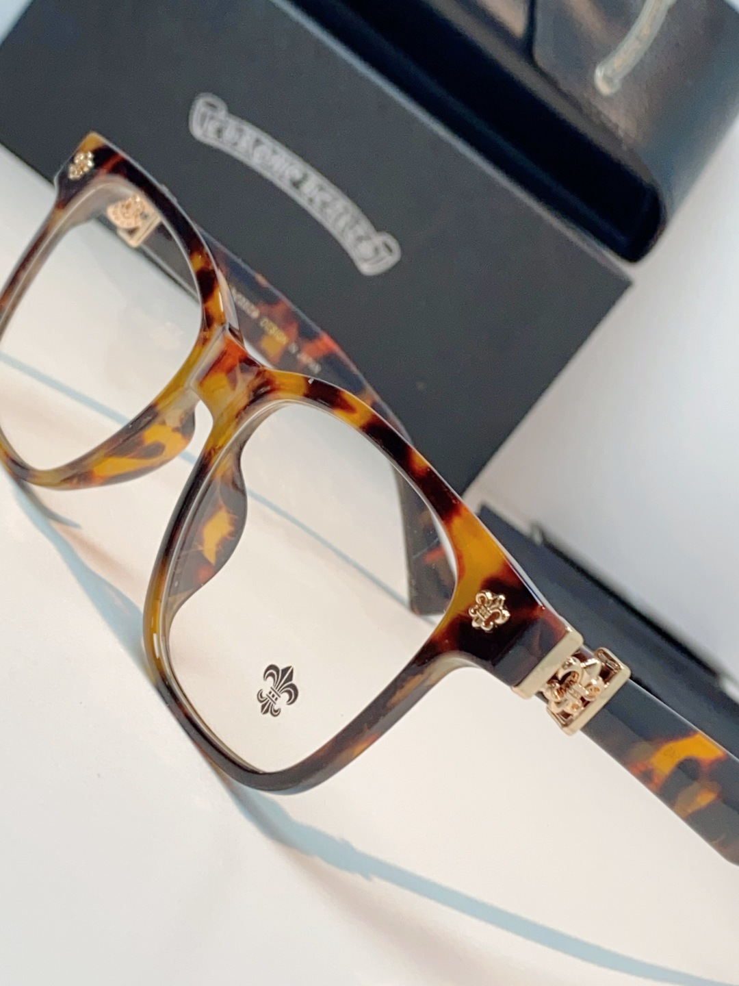 Chrome Hearts 克罗心 2026新款范丞丞同款日系复古经典马蹄扣眼镜架男黑大框商务休闲轻奢男