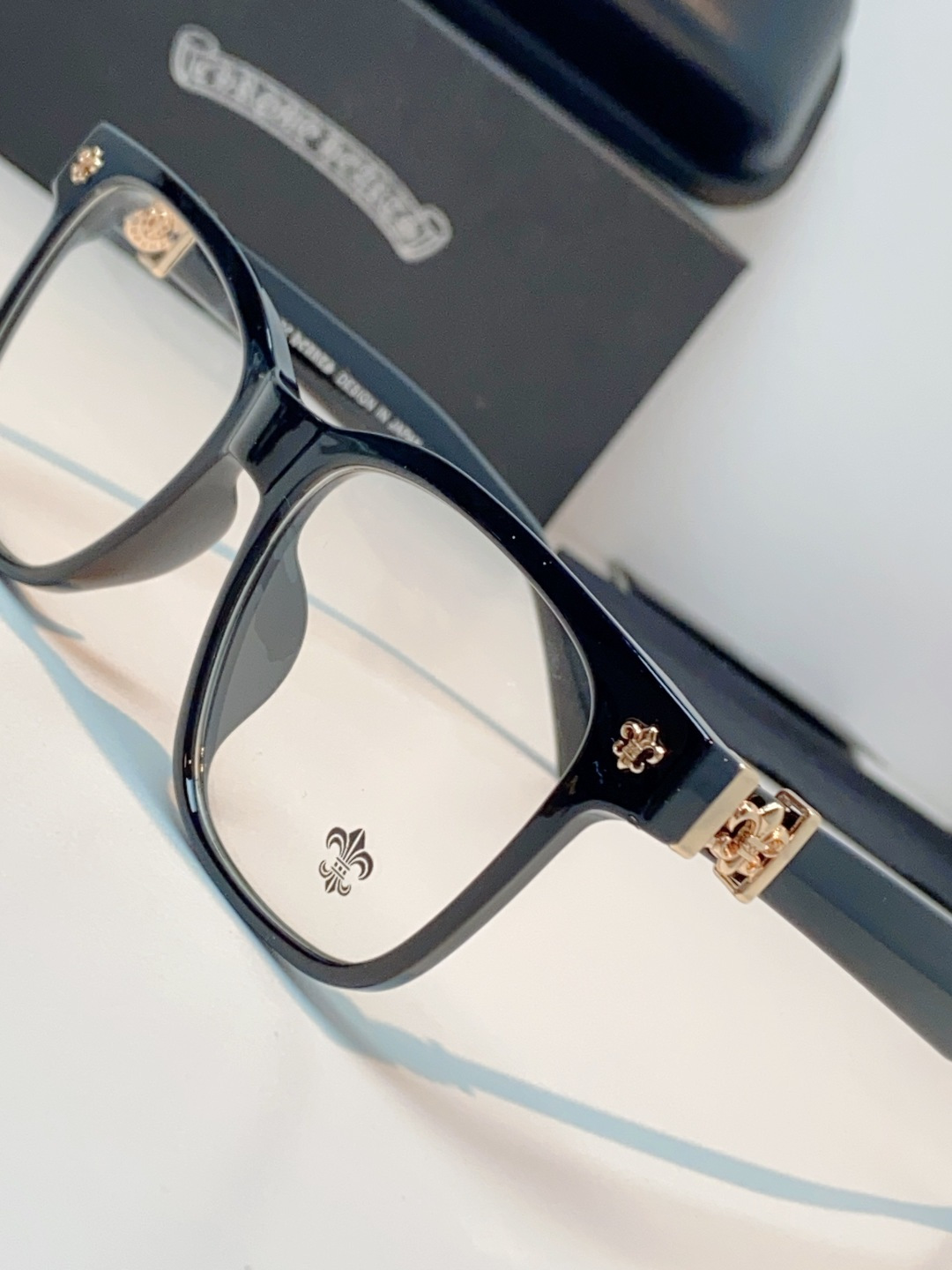 Chrome Hearts 克罗心 2026新款范丞丞同款日系复古经典马蹄扣眼镜架男黑大框商务休闲轻奢男