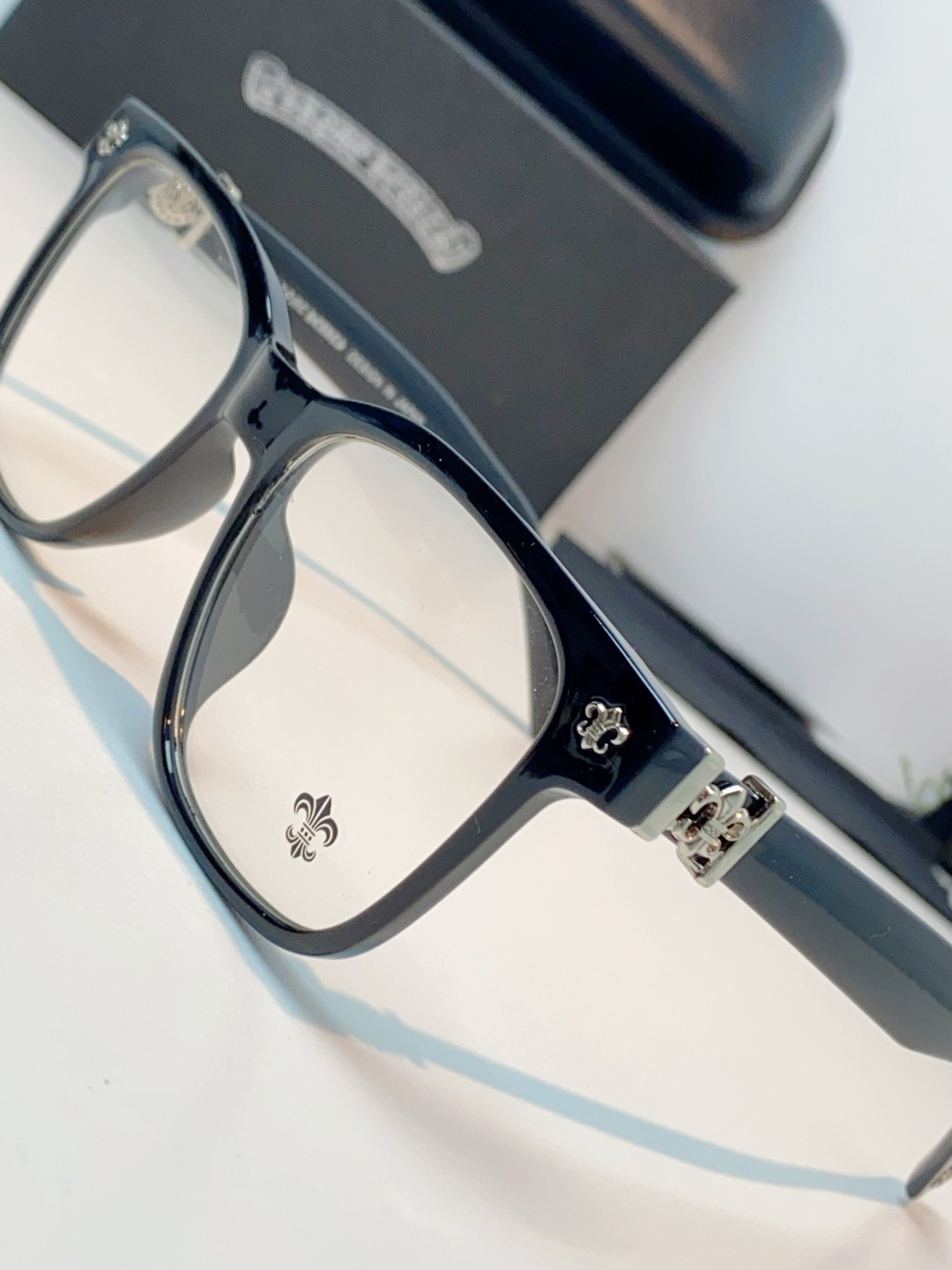 Chrome Hearts 克罗心 2026新款范丞丞同款日系复古经典马蹄扣眼镜架男黑大框商务休闲轻奢男