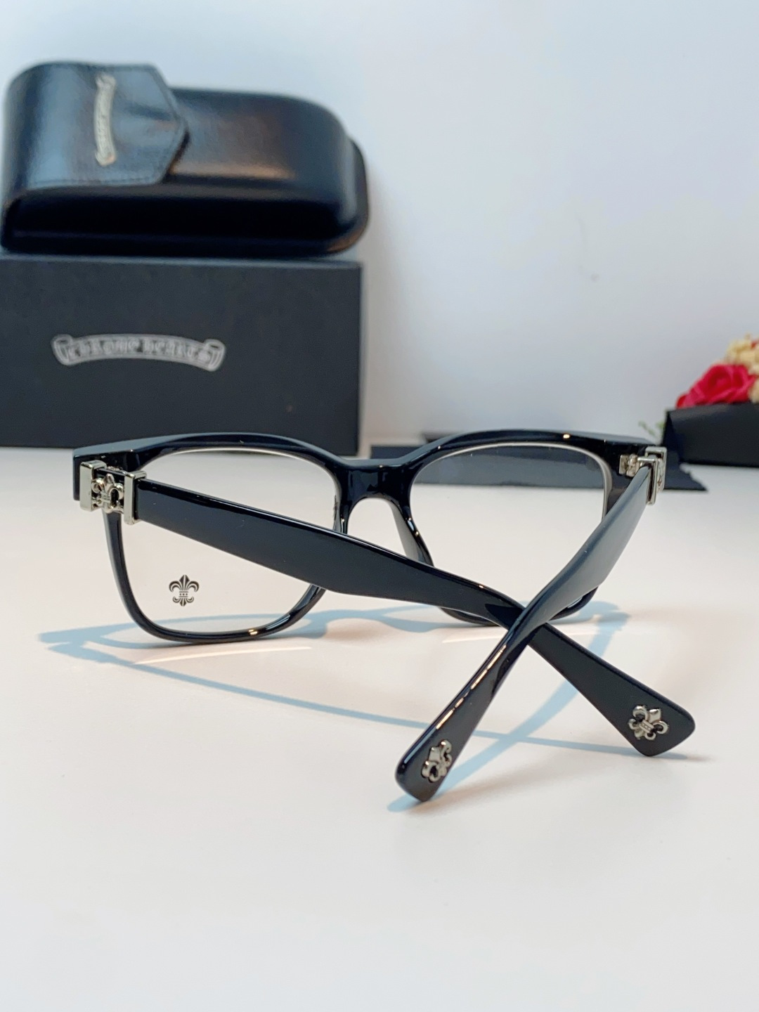 Chrome Hearts 克罗心 2026新款范丞丞同款日系复古经典马蹄扣眼镜架男黑大框商务休闲轻奢男