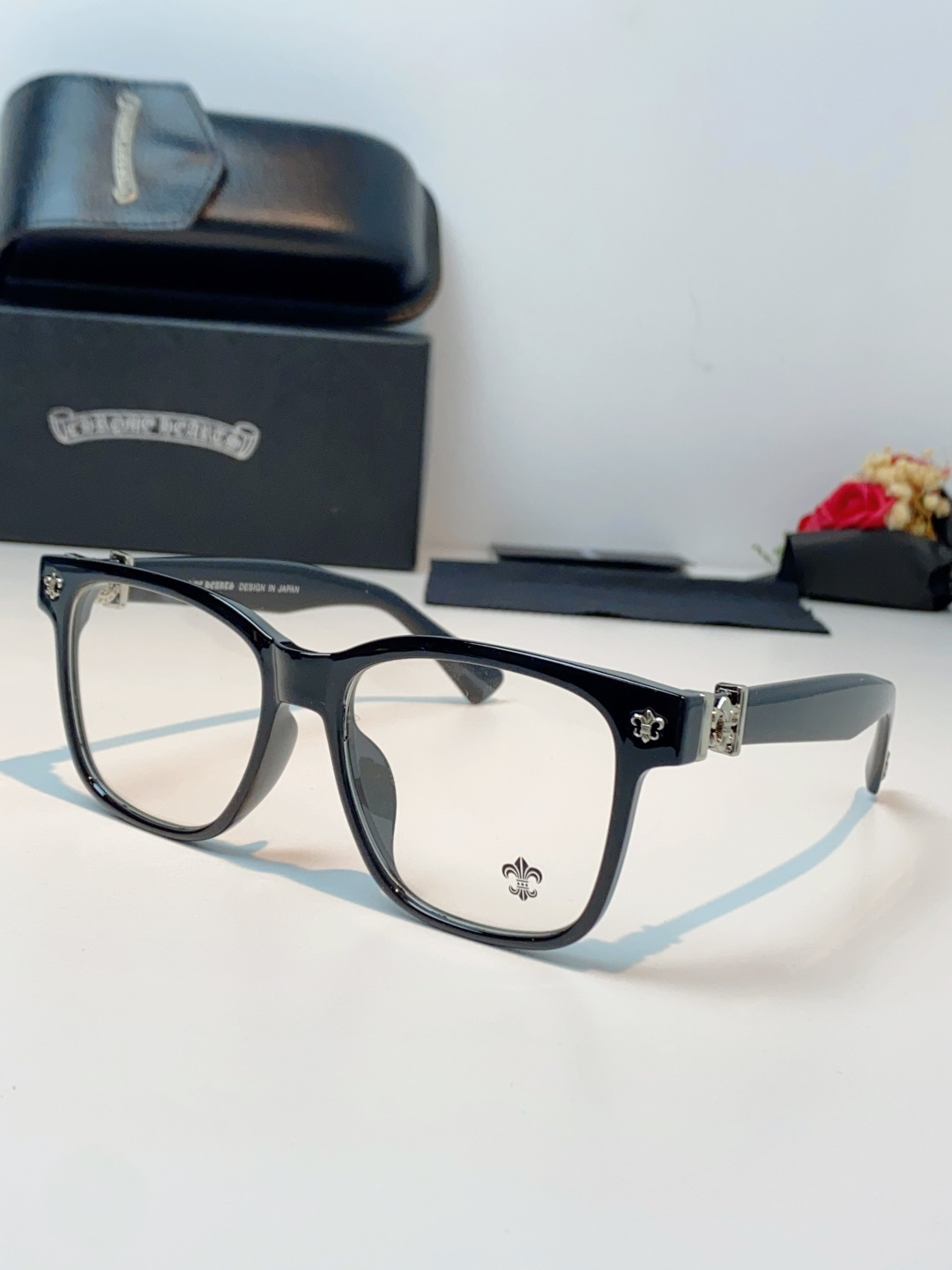 Chrome Hearts 克罗心 2026新款范丞丞同款日系复古经典马蹄扣眼镜架男黑大框商务休闲轻奢男