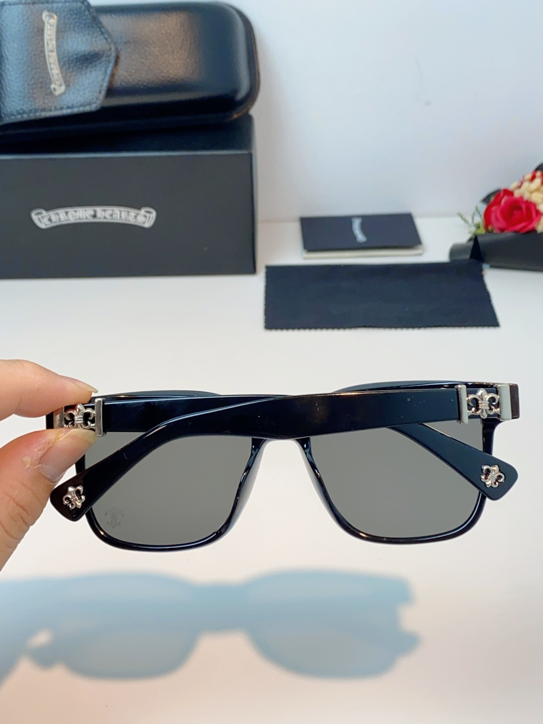 Chrome Hearts 克罗心 2026新款范丞丞同款日系复古经典马蹄扣眼镜架男黑大框商务休闲轻奢男