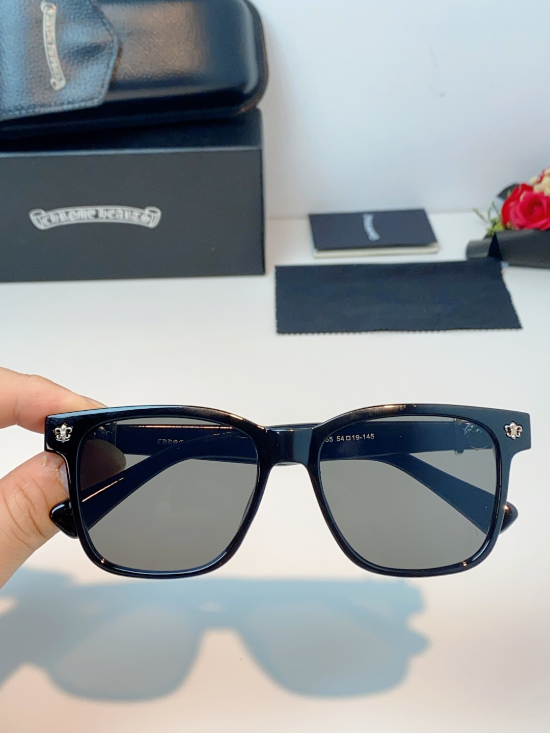 Chrome Hearts 克罗心 2026新款范丞丞同款日系复古经典马蹄扣眼镜架男黑大框商务休闲轻奢男