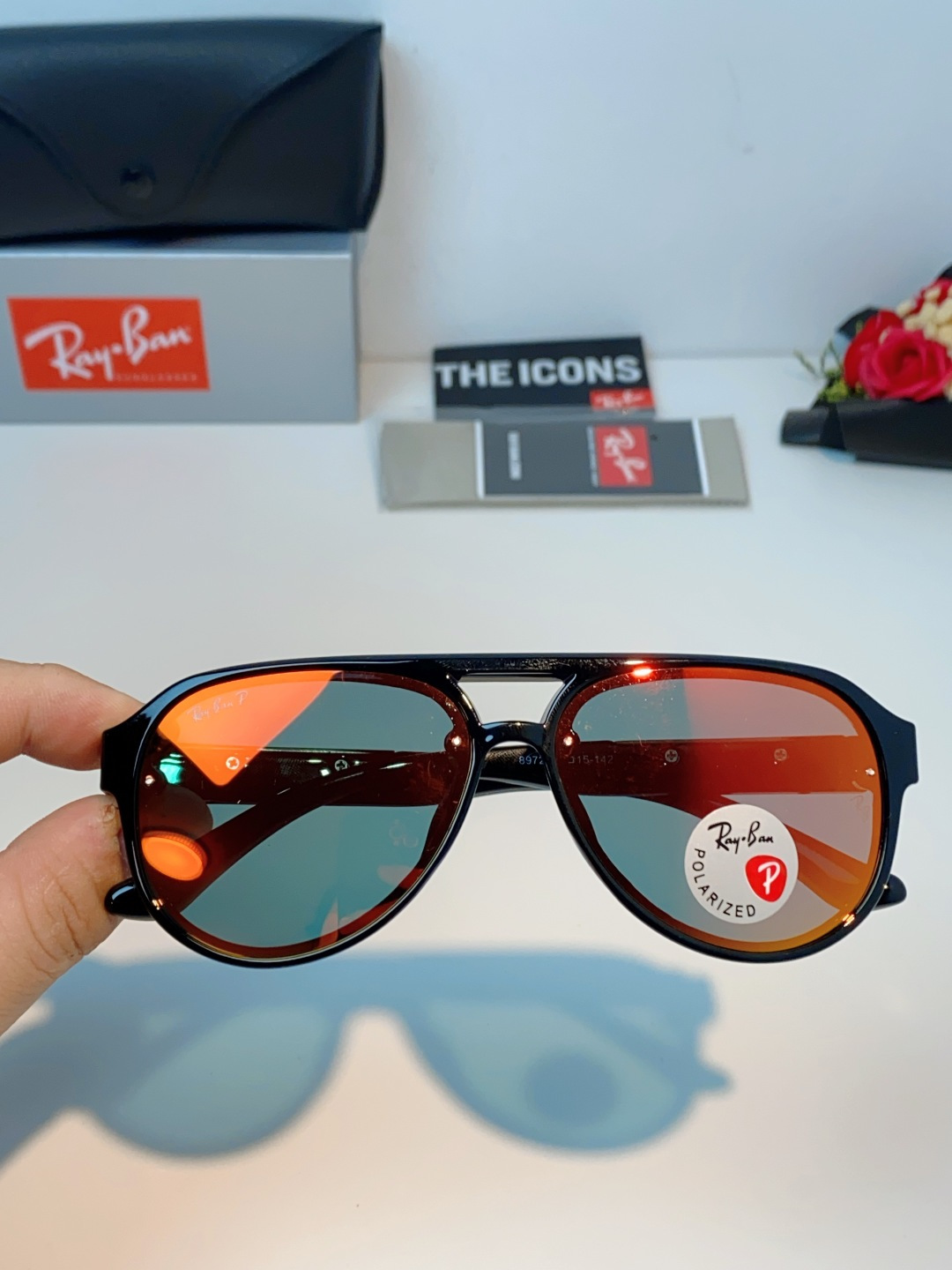 RayBan雷朋 2026新款蛤蟆框新款女防紫外线墨镜欧美复古运动风男太阳镜舒适通用外贸美式眼镜 RB8