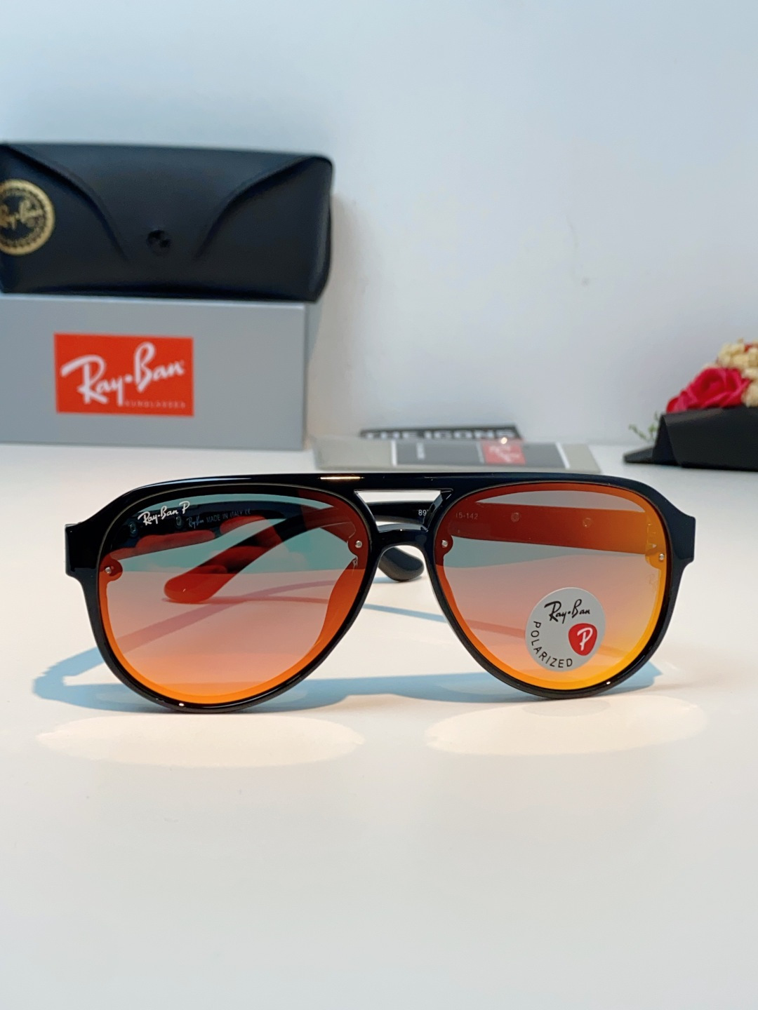 RayBan雷朋 2026新款蛤蟆框新款女防紫外线墨镜欧美复古运动风男太阳镜舒适通用外贸美式眼镜 RB8