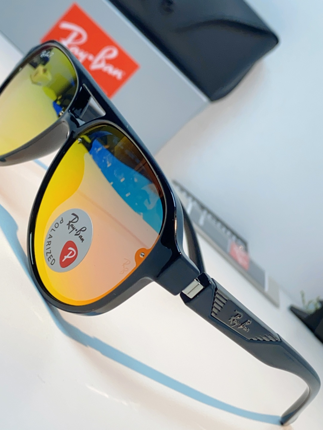 RayBan雷朋 2026新款蛤蟆框新款女防紫外线墨镜欧美复古运动风男太阳镜舒适通用外贸美式眼镜 RB8