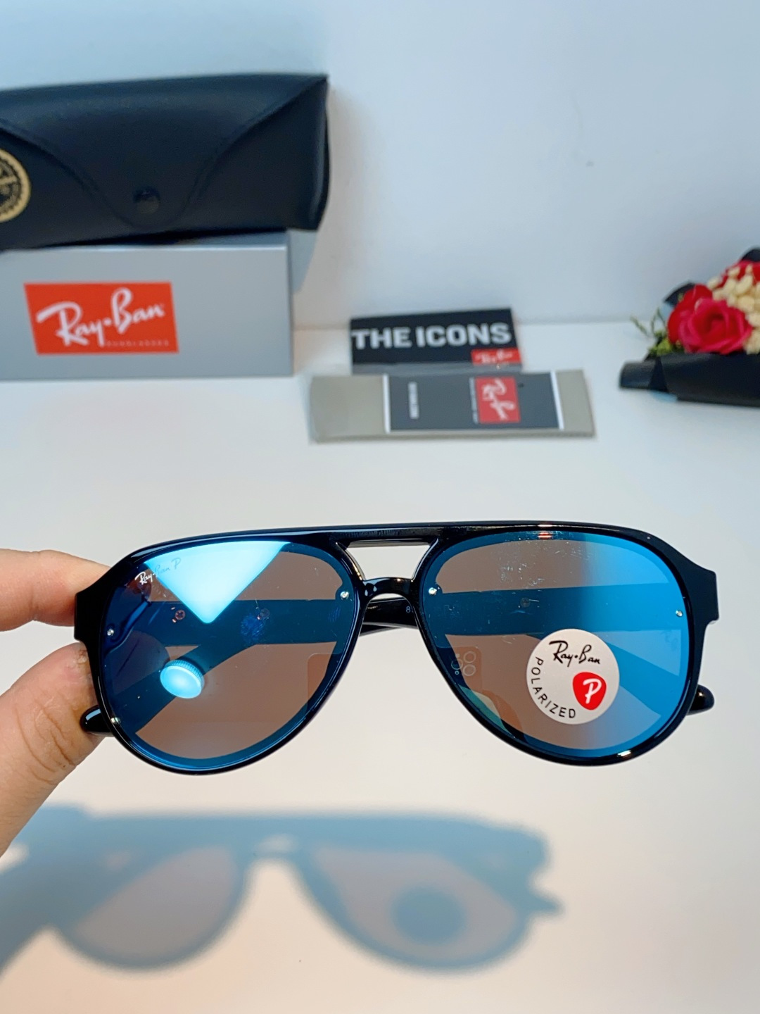 RayBan雷朋 2026新款蛤蟆框新款女防紫外线墨镜欧美复古运动风男太阳镜舒适通用外贸美式眼镜 RB8