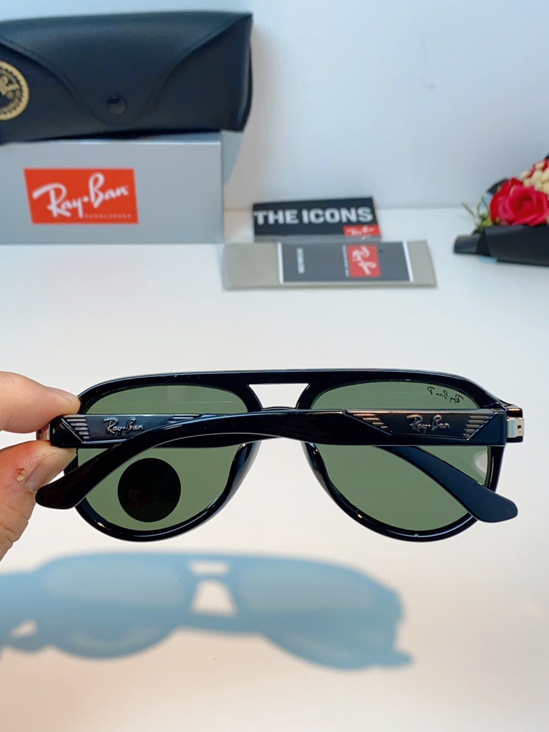 RayBan雷朋 2026新款蛤蟆框新款女防紫外线墨镜欧美复古运动风男太阳镜舒适通用外贸美式眼镜 RB8