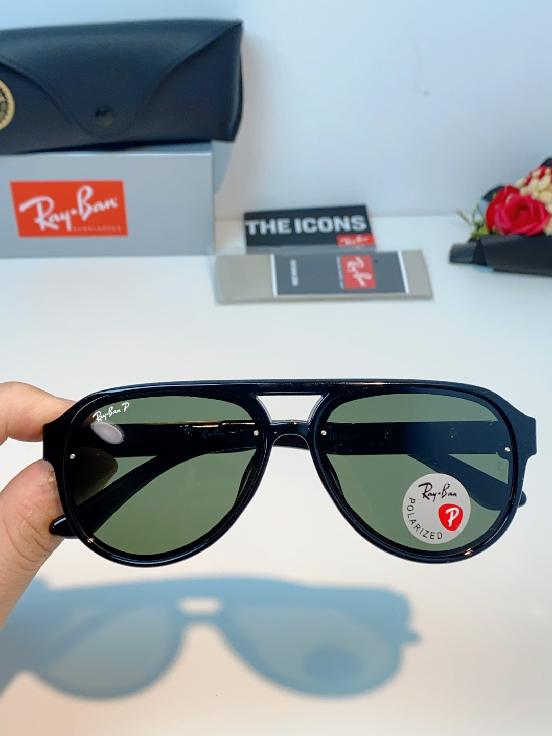 RayBan雷朋 2026新款蛤蟆框新款女防紫外线墨镜欧美复古运动风男太阳镜舒适通用外贸美式眼镜 RB8