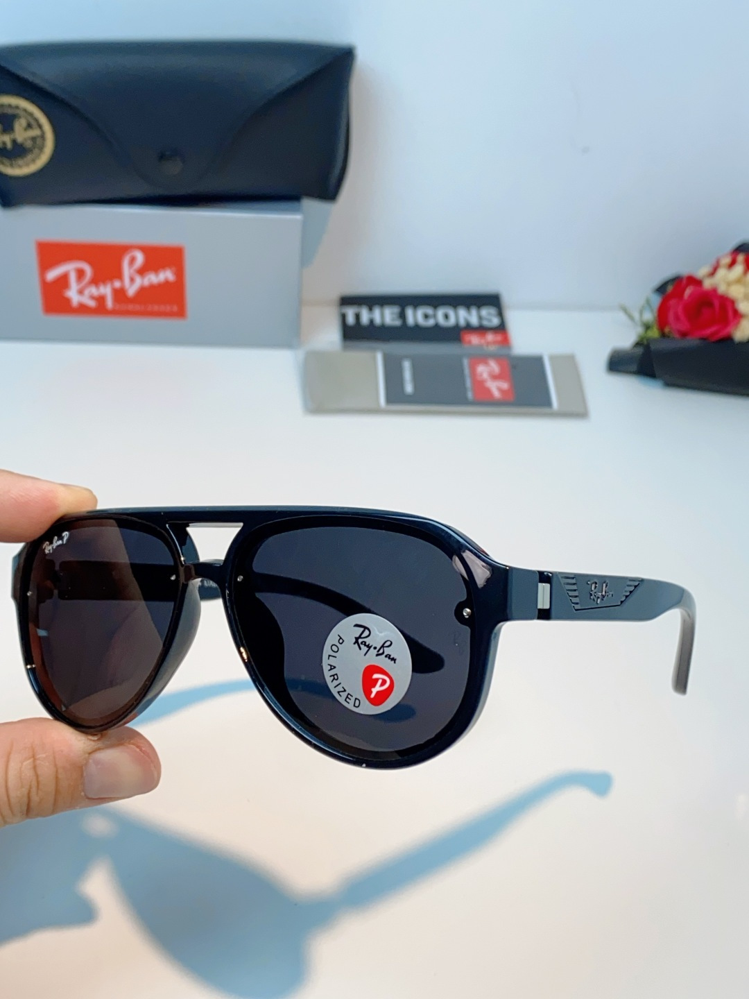 RayBan雷朋 2026新款蛤蟆框新款女防紫外线墨镜欧美复古运动风男太阳镜舒适通用外贸美式眼镜 RB8