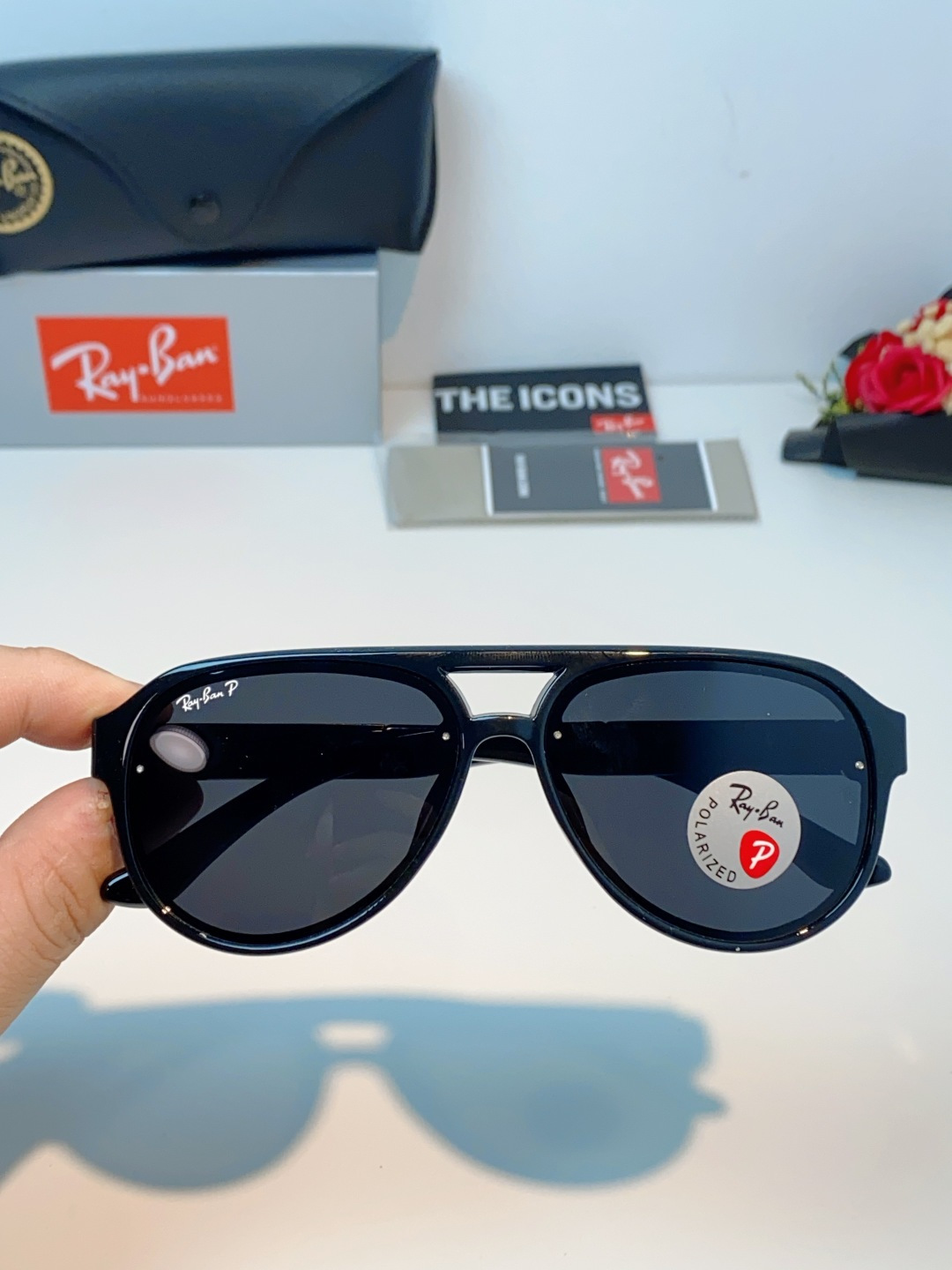 RayBan雷朋 2026新款蛤蟆框新款女防紫外线墨镜欧美复古运动风男太阳镜舒适通用外贸美式眼镜 RB8