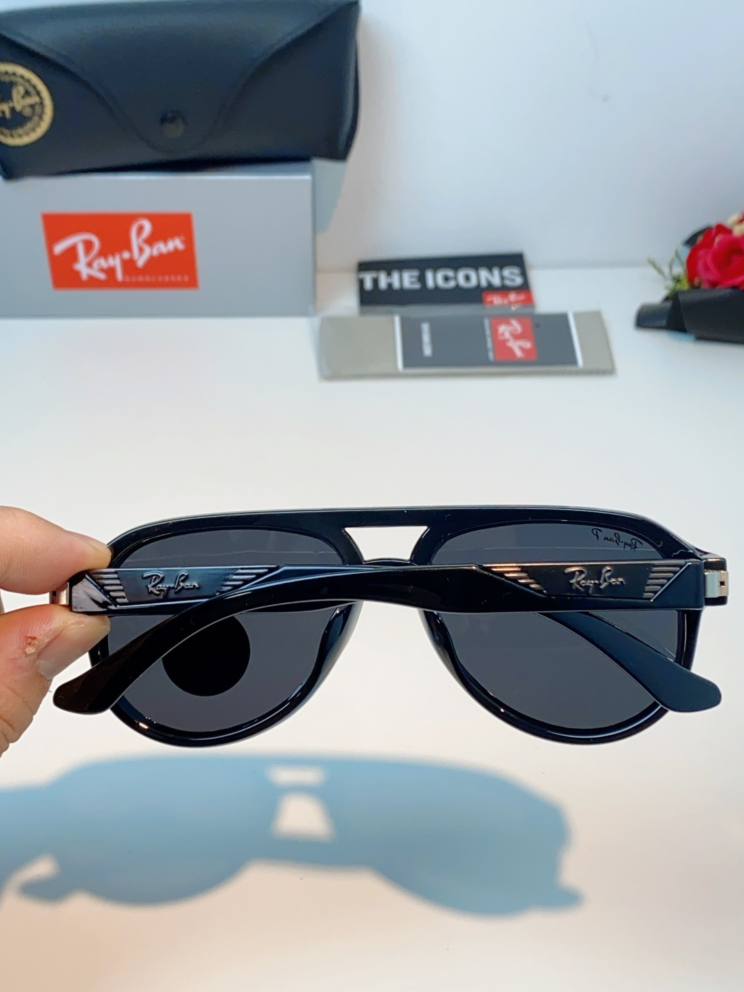 RayBan雷朋 2026新款蛤蟆框新款女防紫外线墨镜欧美复古运动风男太阳镜舒适通用外贸美式眼镜 RB8